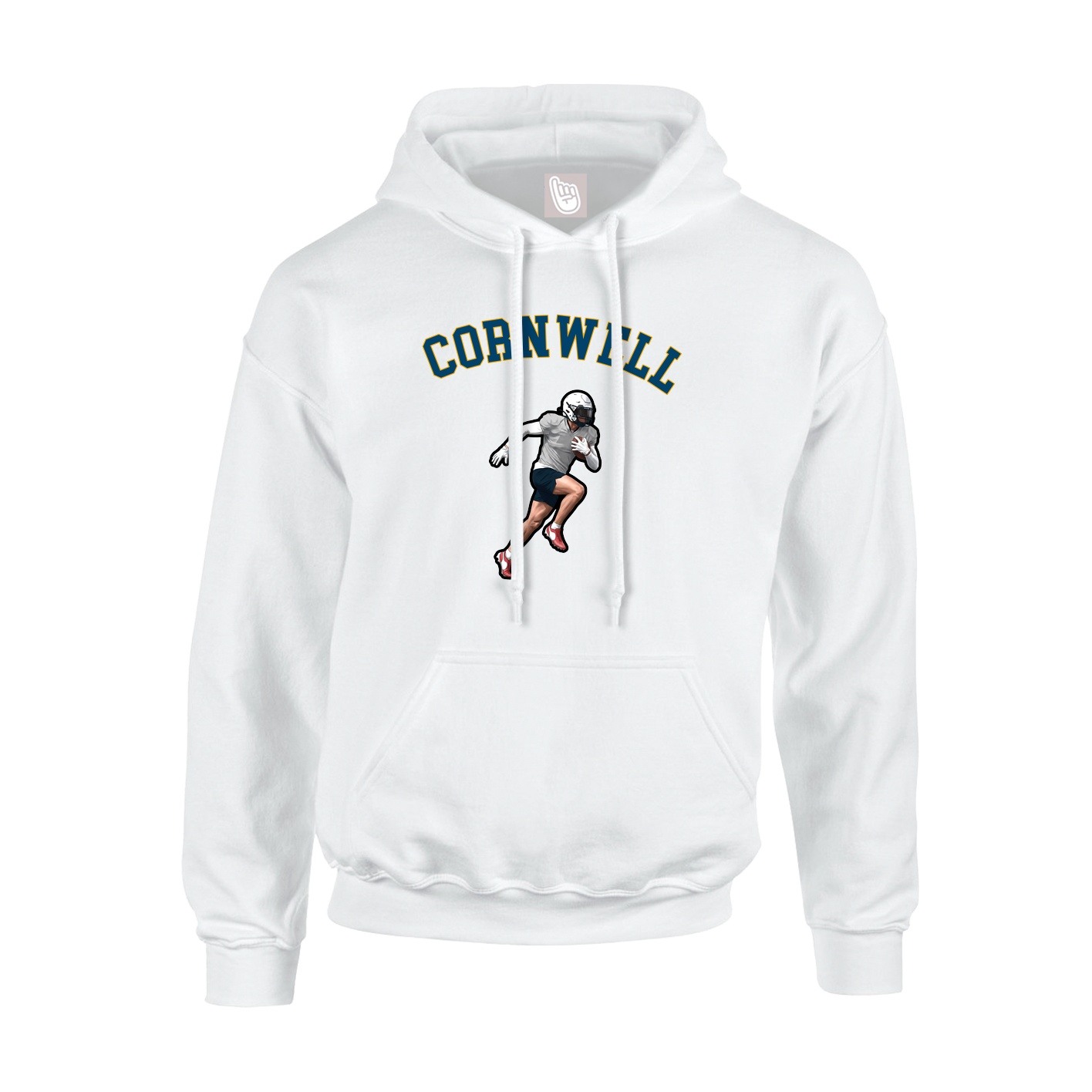 Youth Hoodie — Shirsey Arch in White
