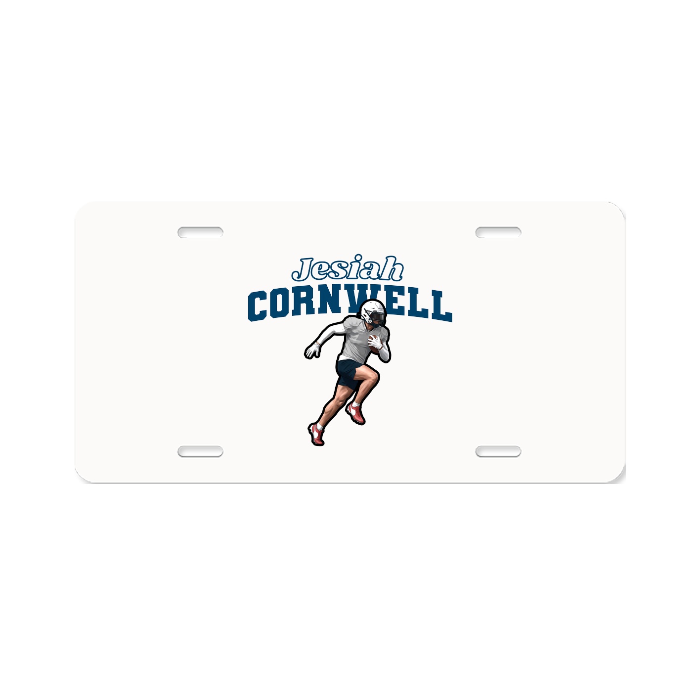 License Plate — Name Arch in Classic