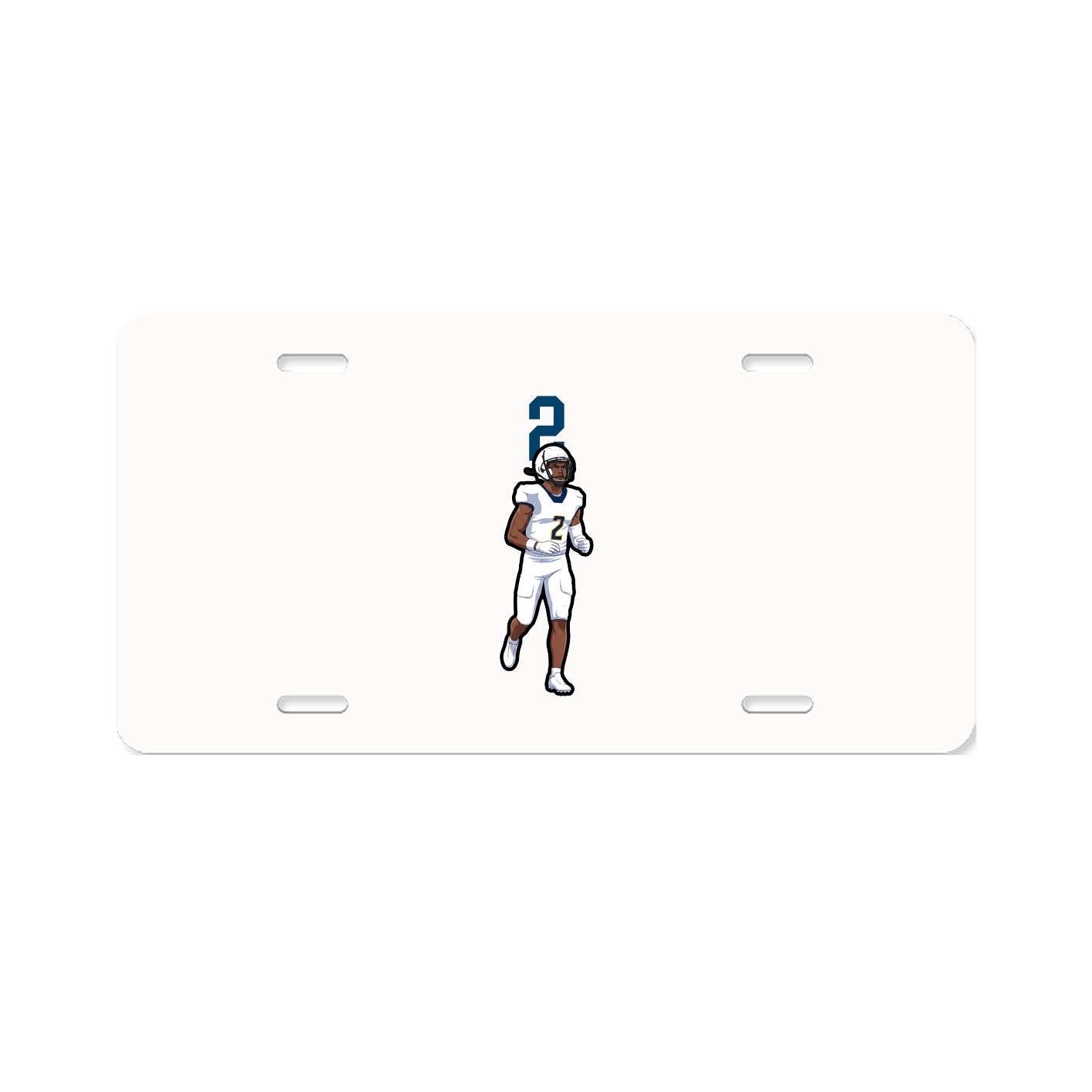 License Plate — Number Top in Classic