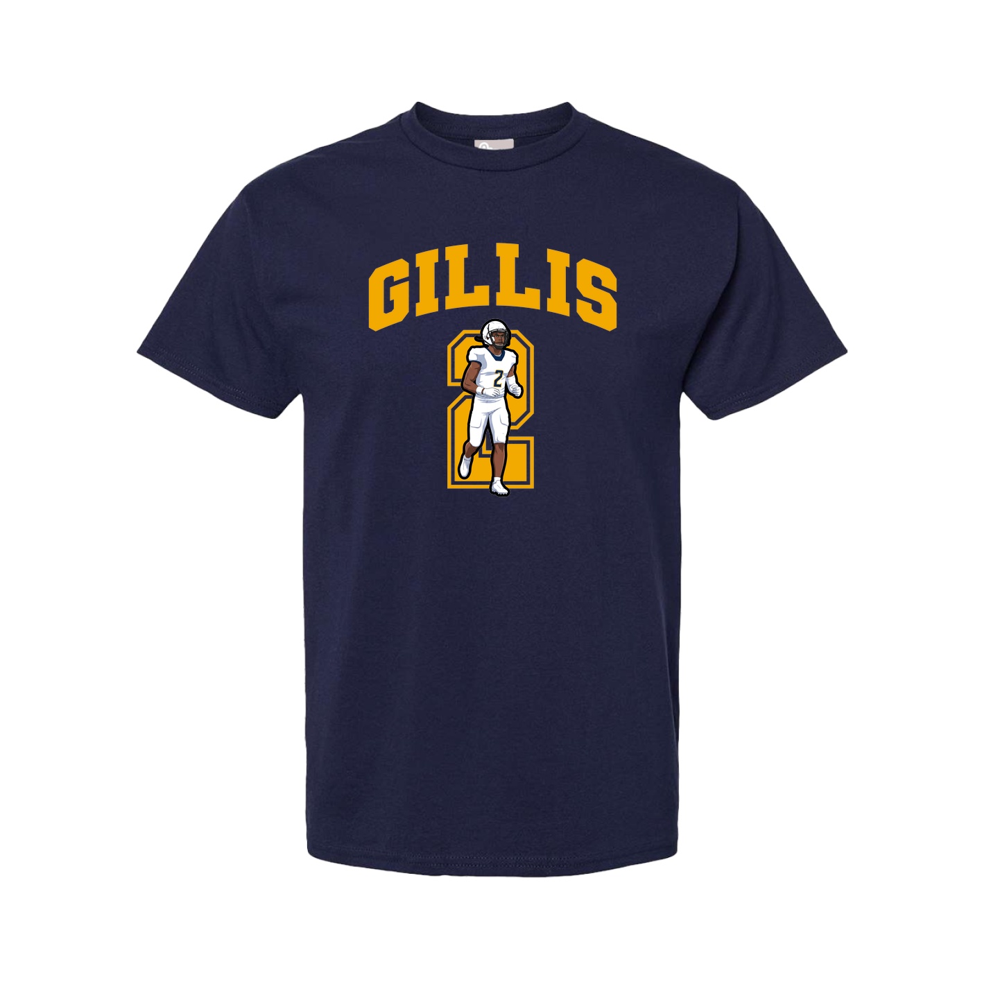 Youth Tee — Number in Navy