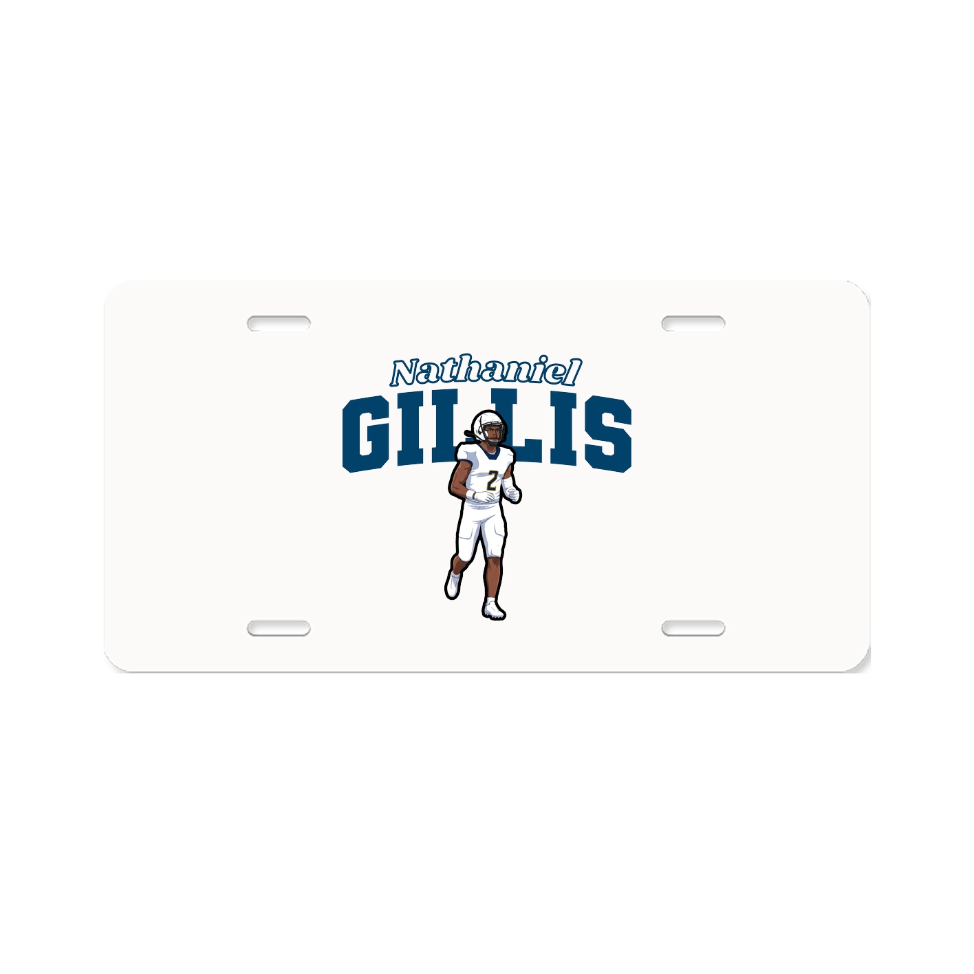 License Plate — Name Arch in Classic