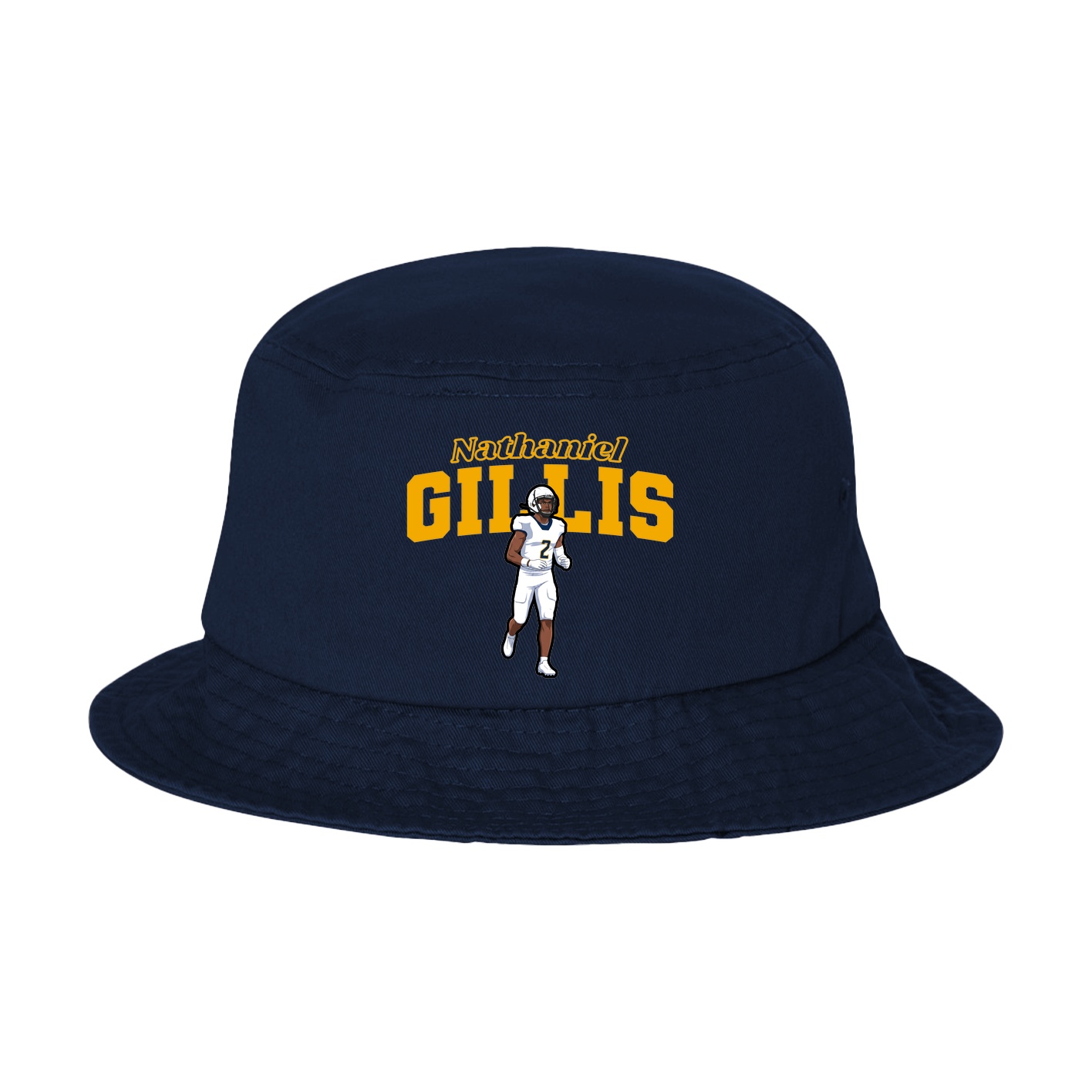 Bucket Cap — Name Arch in Navy