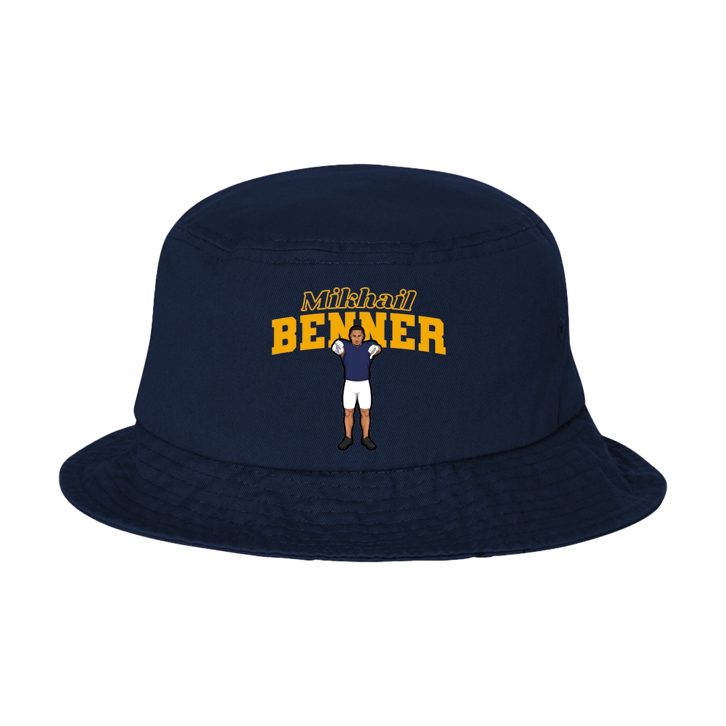 Bucket Cap — Name Arch in Navy