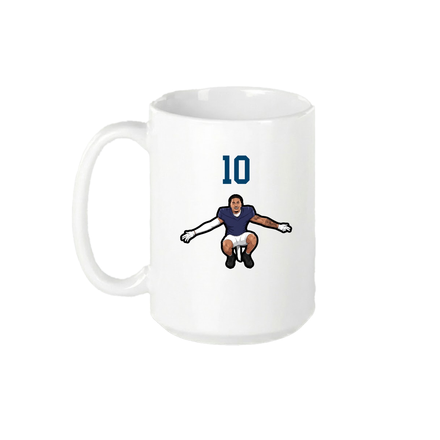 15oz Coffee Mug — Number Top in White