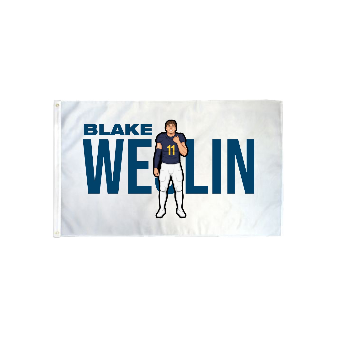 3x5 Flag — Player Name in Classic