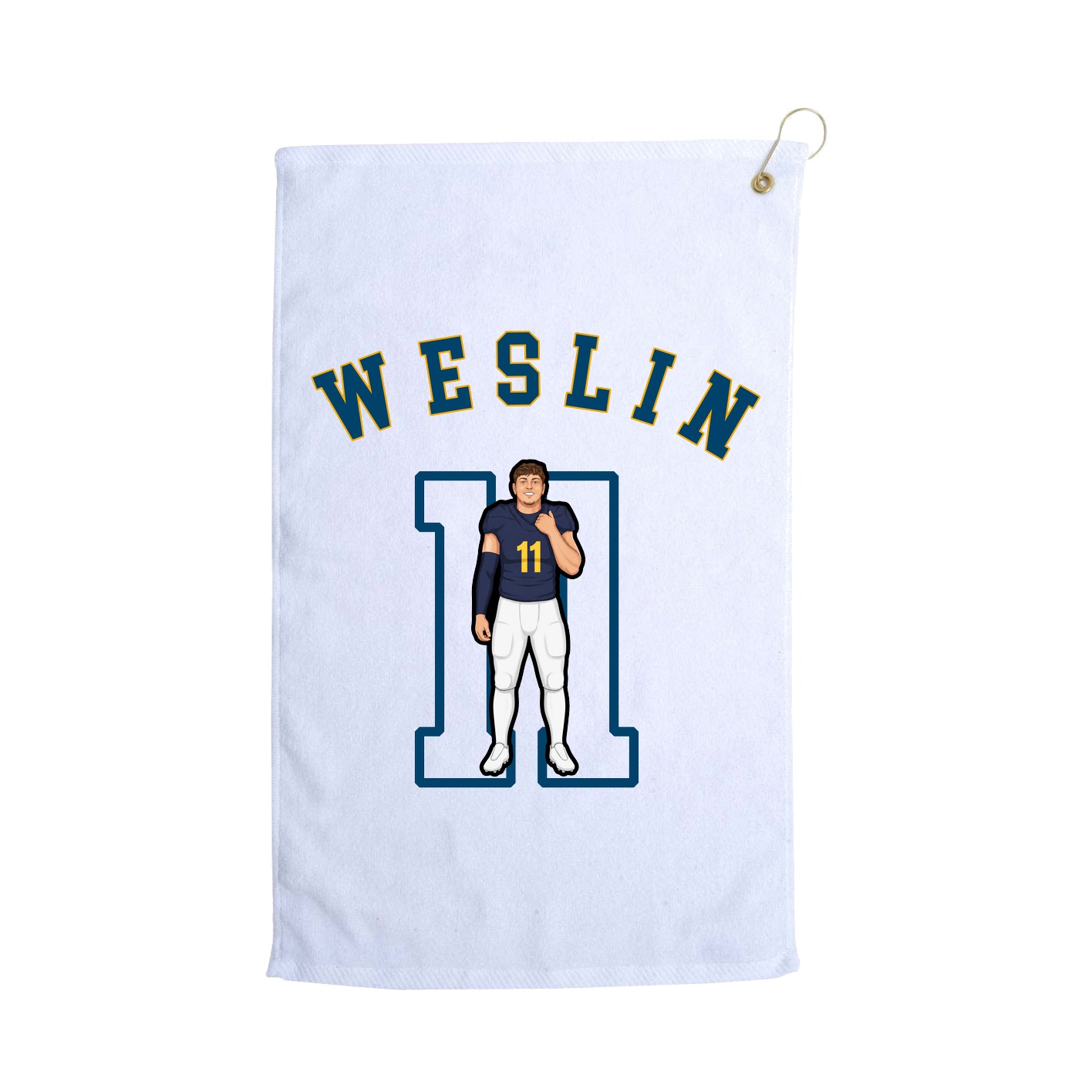 Golf Towel — Shirsey Arch in White