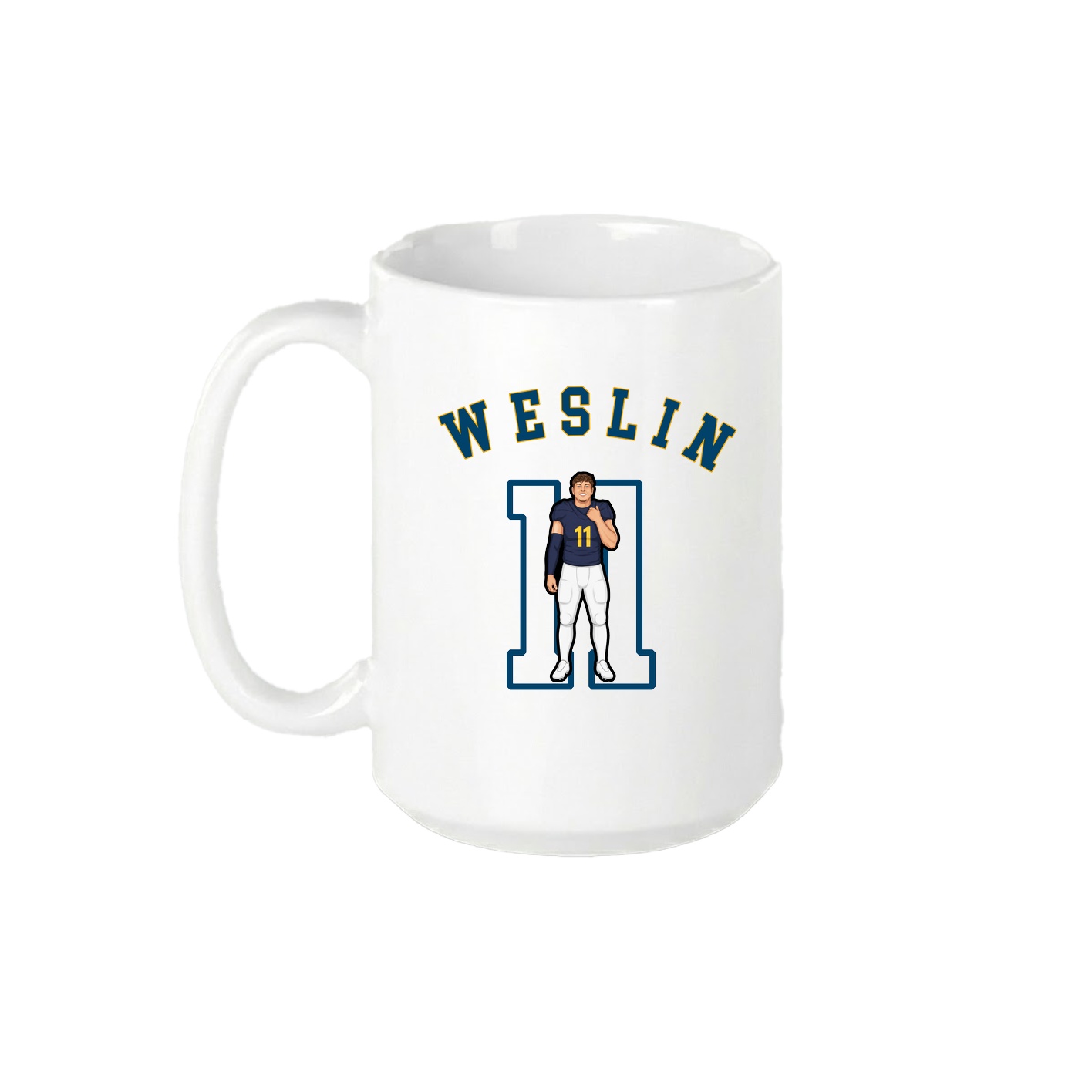15oz Coffee Mug — Shirsey Arch in White