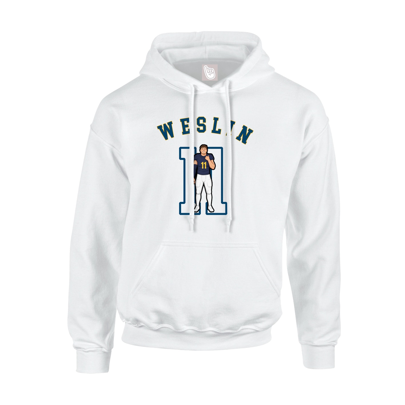 Hoodie — Shirsey Arch in White
