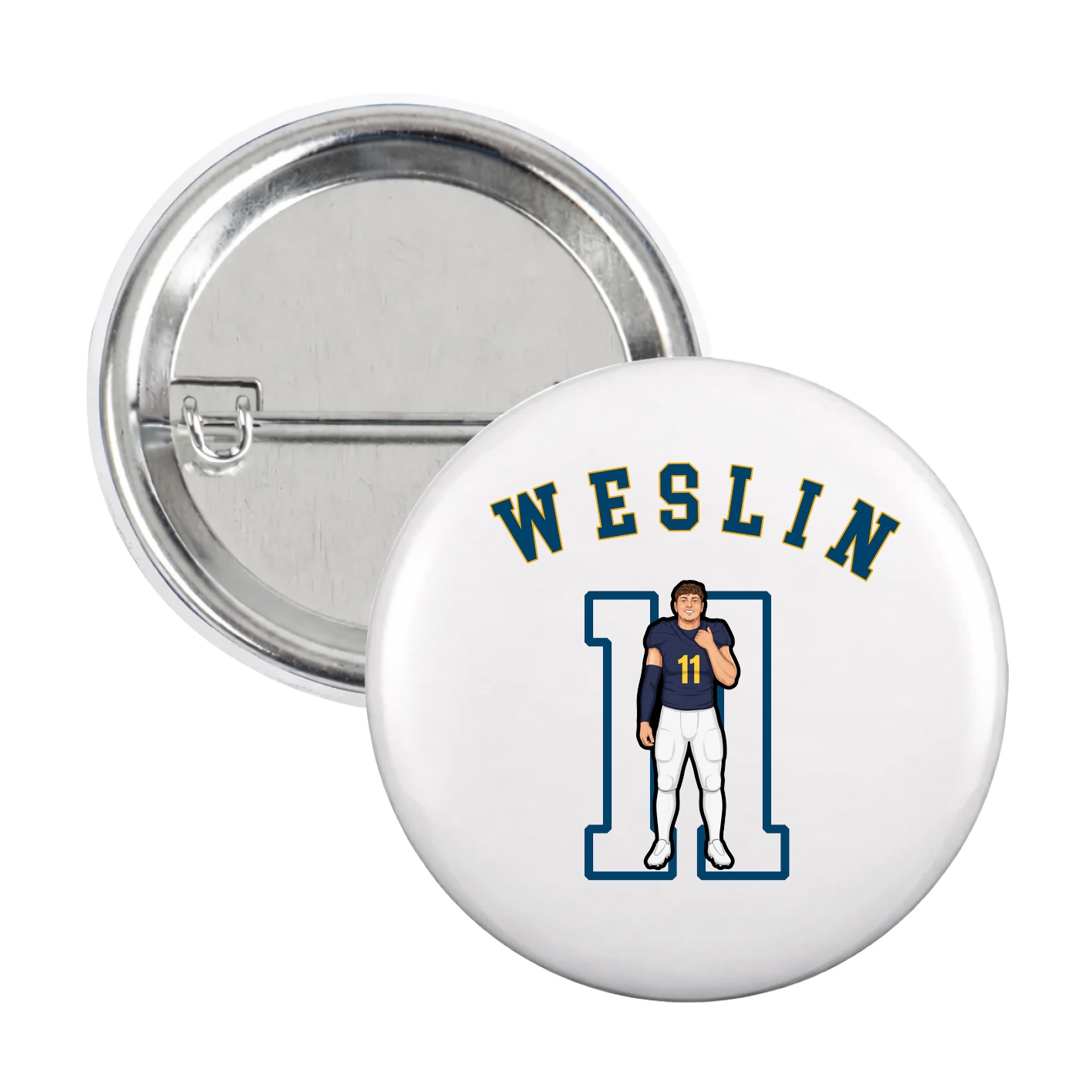 Game Day Button — Shirsey Arch in White