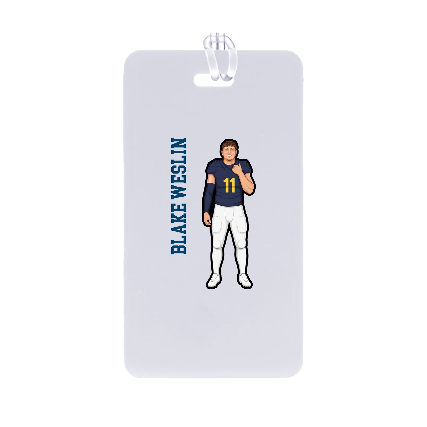 Bag Tag — Name Vertical in Classic