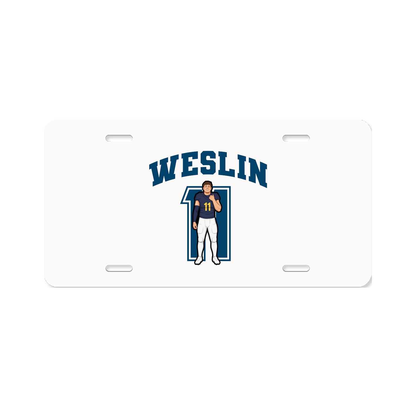 License Plate — Number in Classic