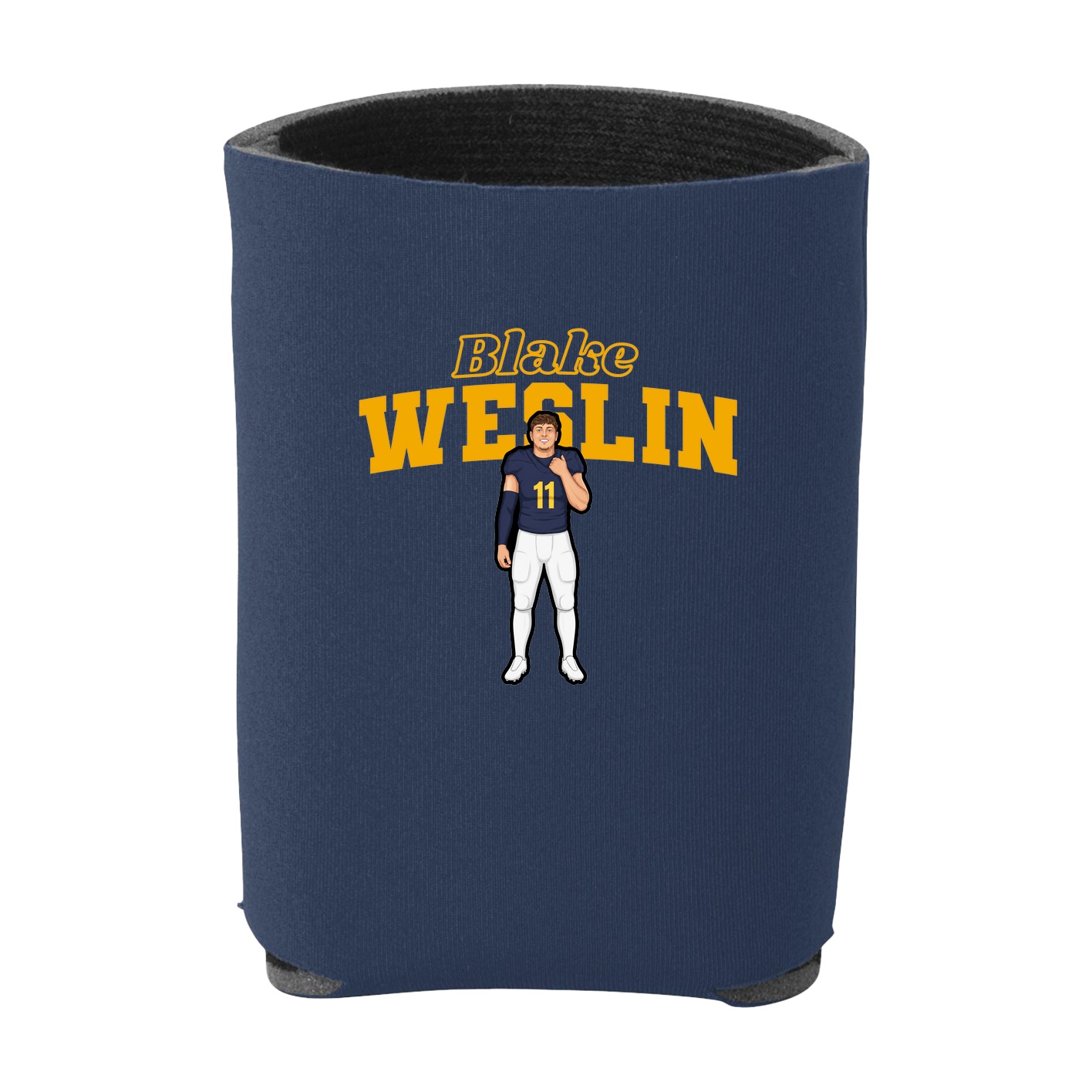 Can Holder — Name Arch in Navy