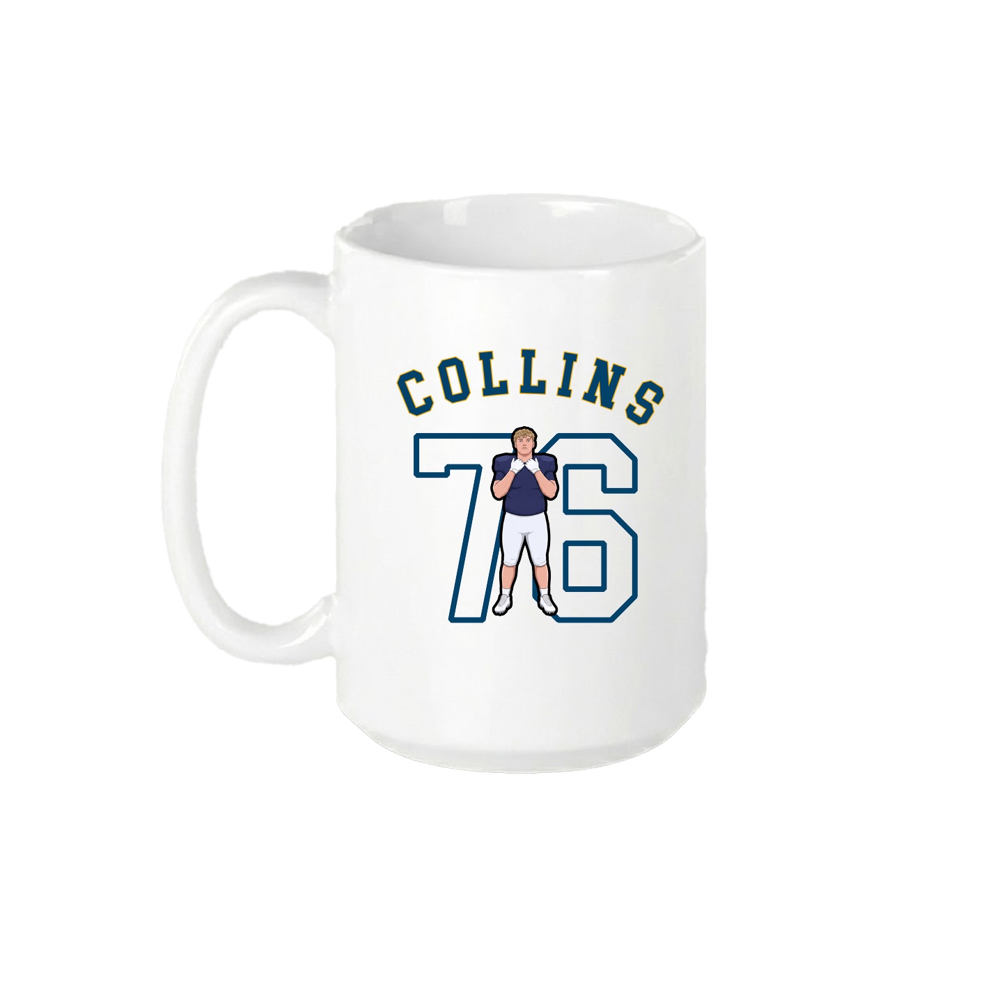 15oz Coffee Mug — Shirsey Arch in White
