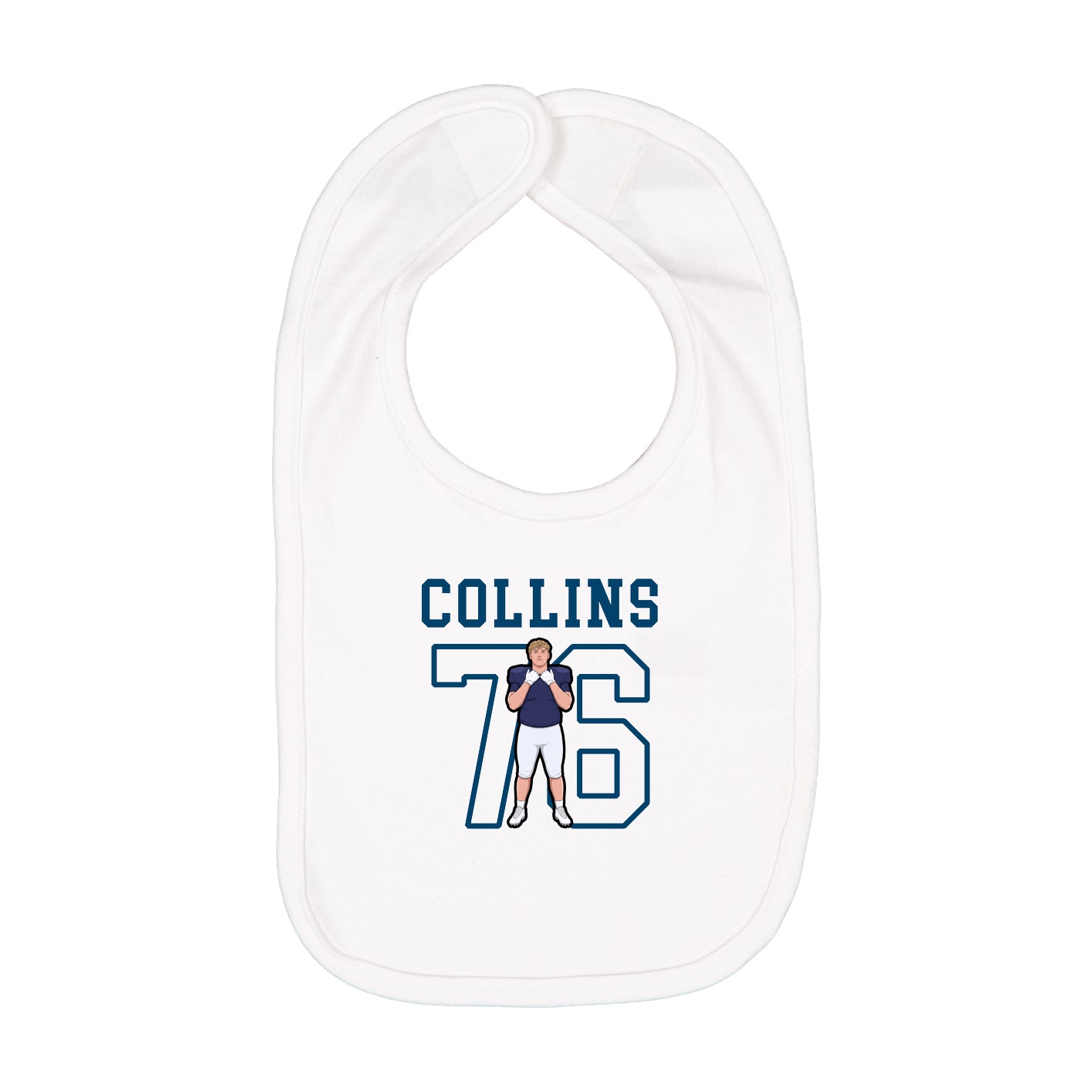 Infant Bib — Shirsey in White