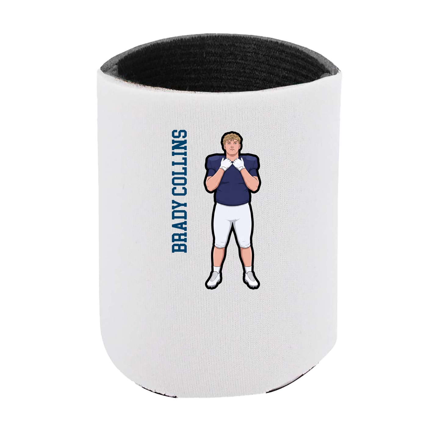Can Holder — Name Vertical in White
