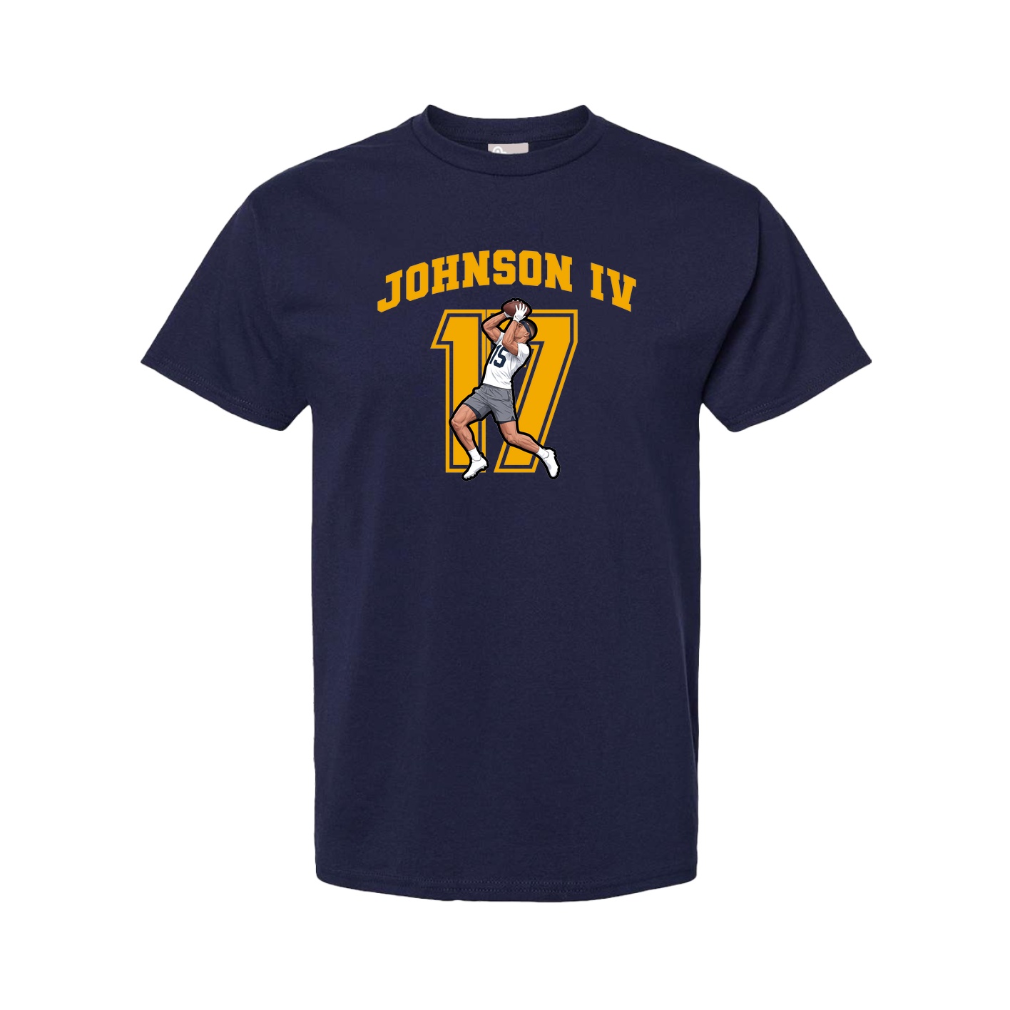 Youth Tee — Number in Navy