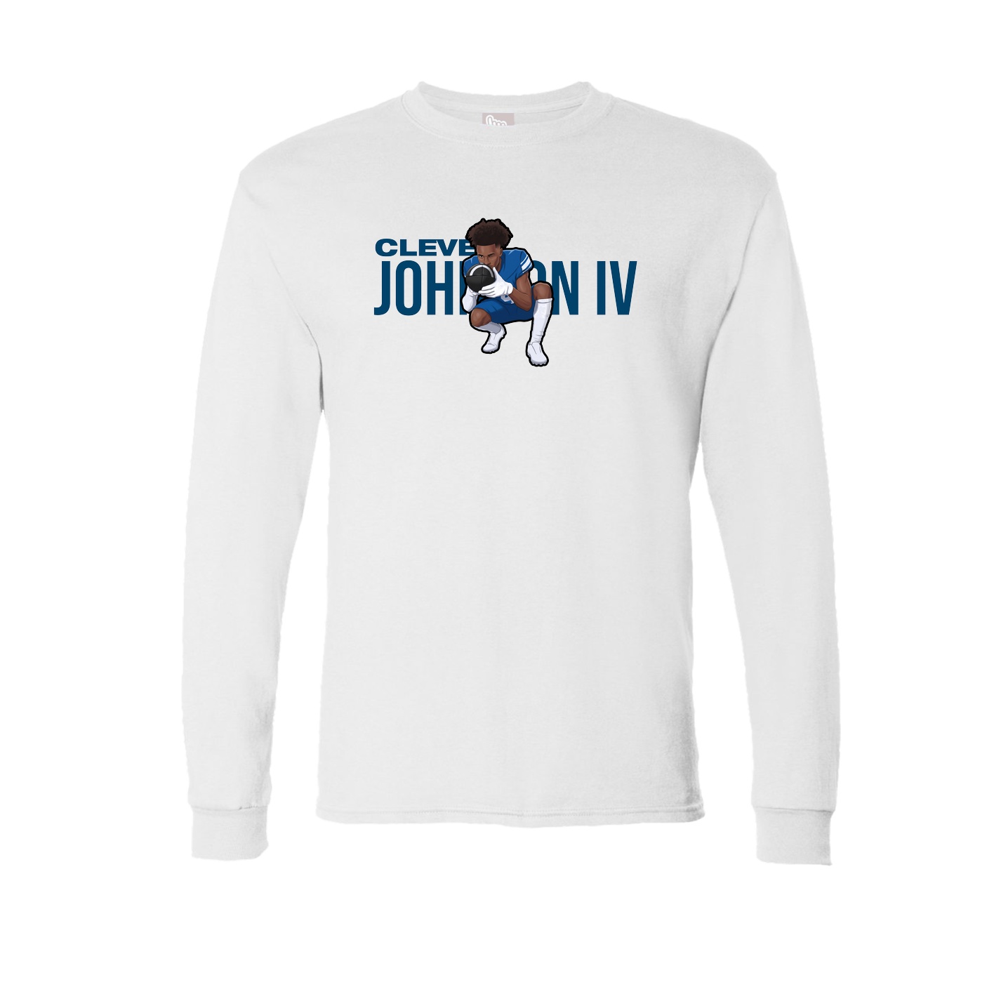 Long Sleeve Tee — Player Name in White