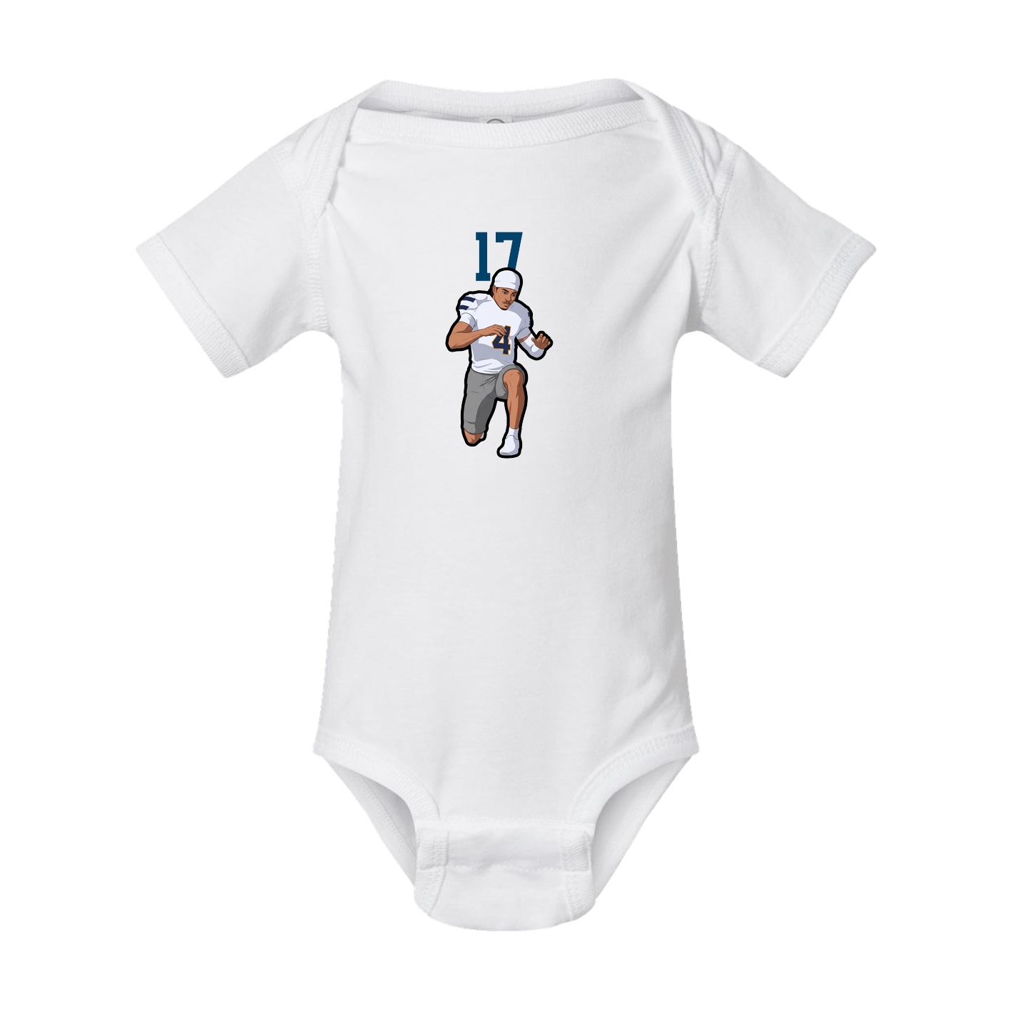 Baby Onesie — Number Top in White