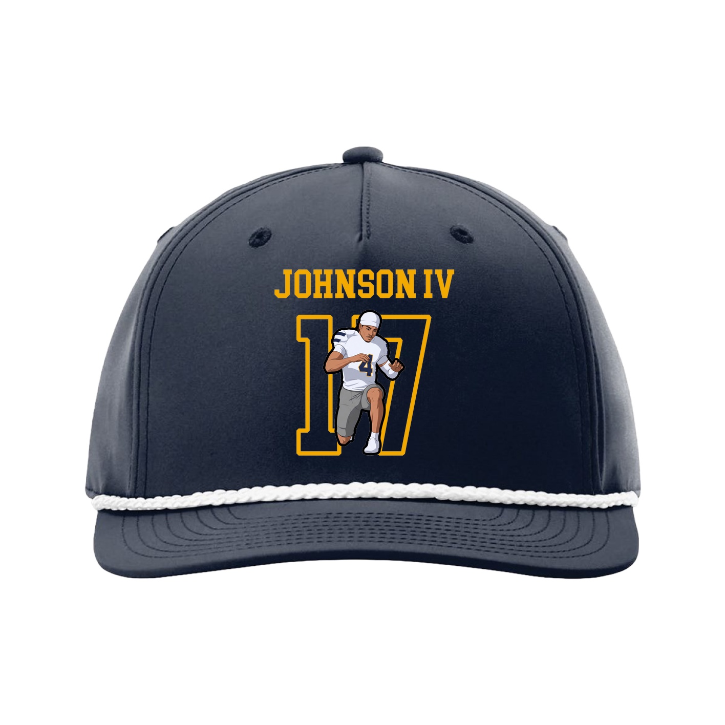 Five-Panel Classic Rope Cap — Shirsey in Navy