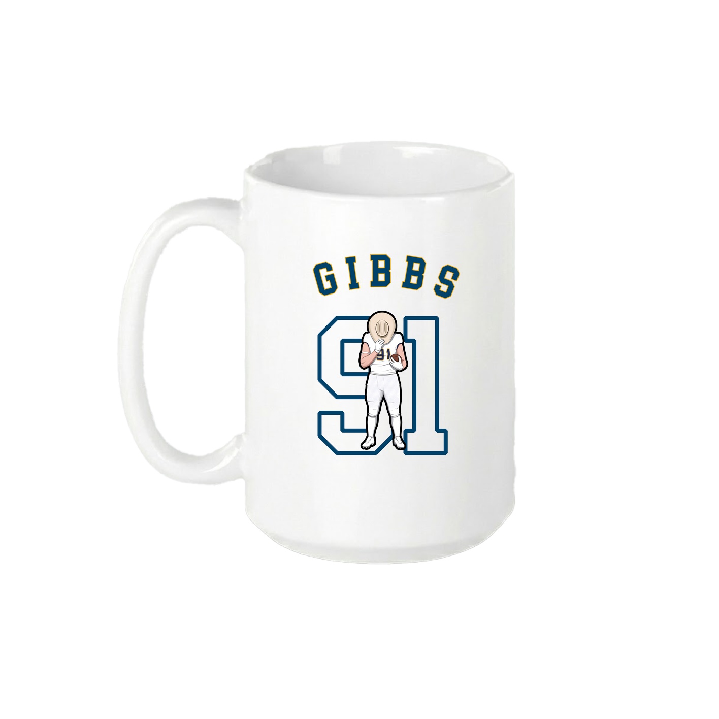 15oz Coffee Mug — Shirsey Arch in White