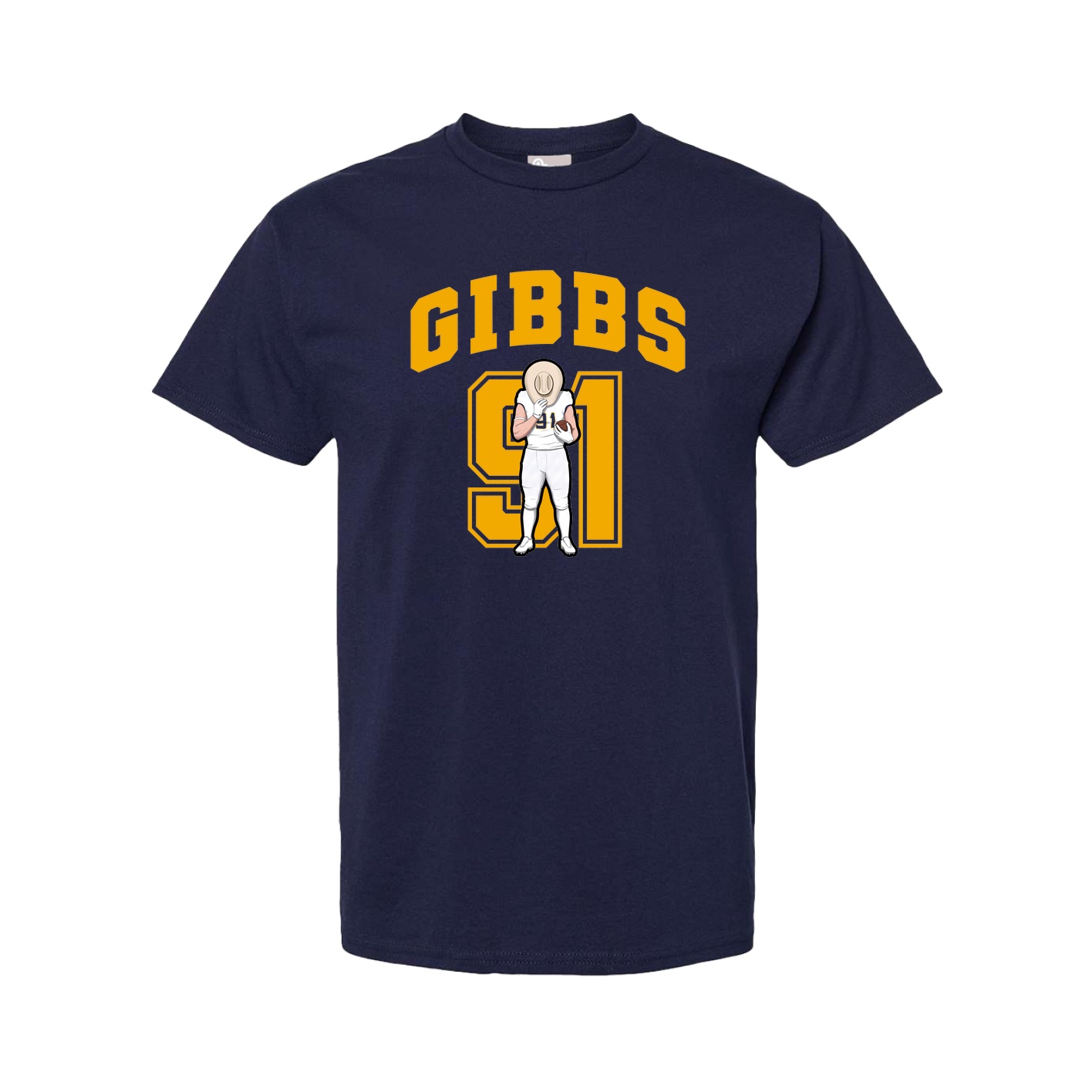 Youth Tee — Number in Navy