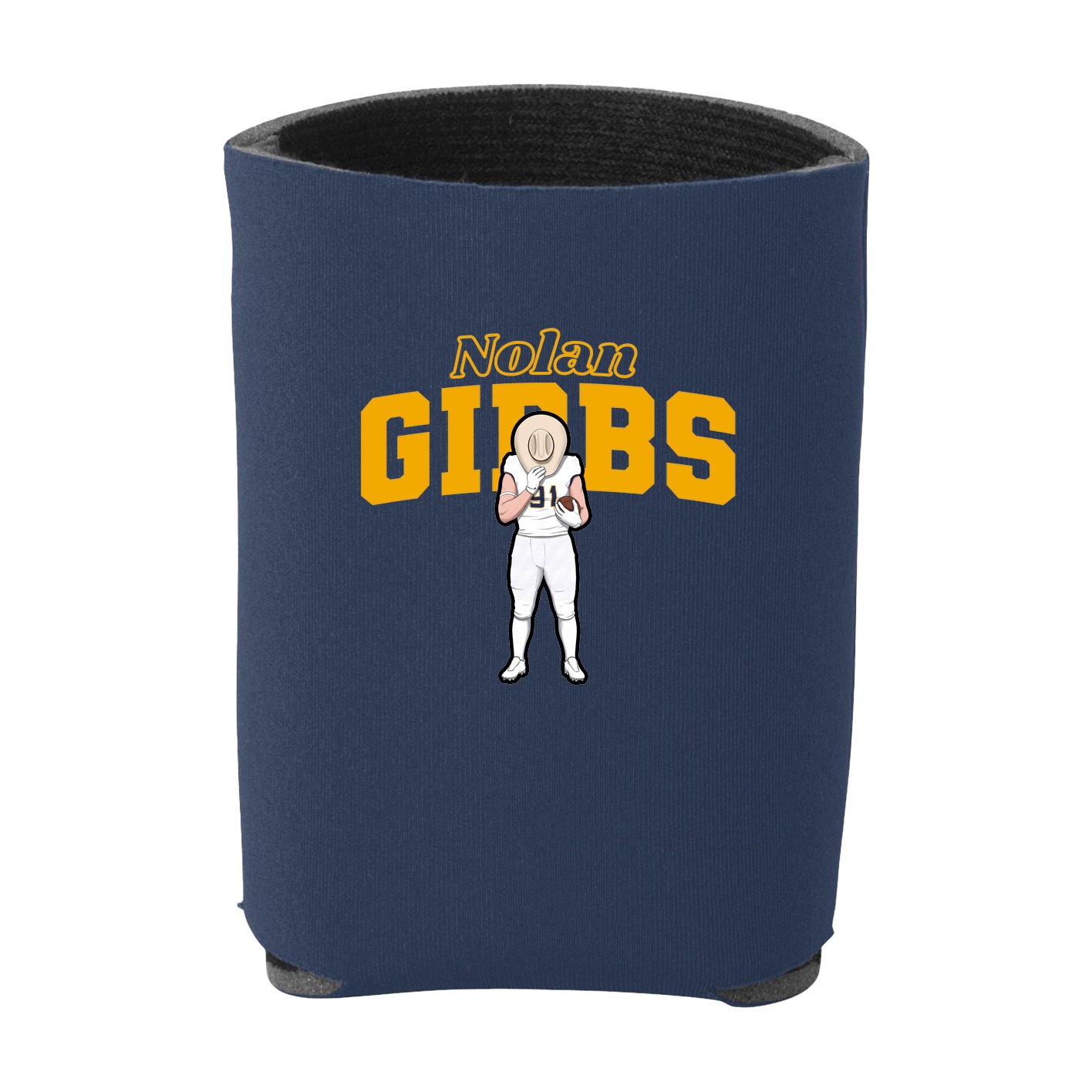 Can Holder — Name Arch in Navy