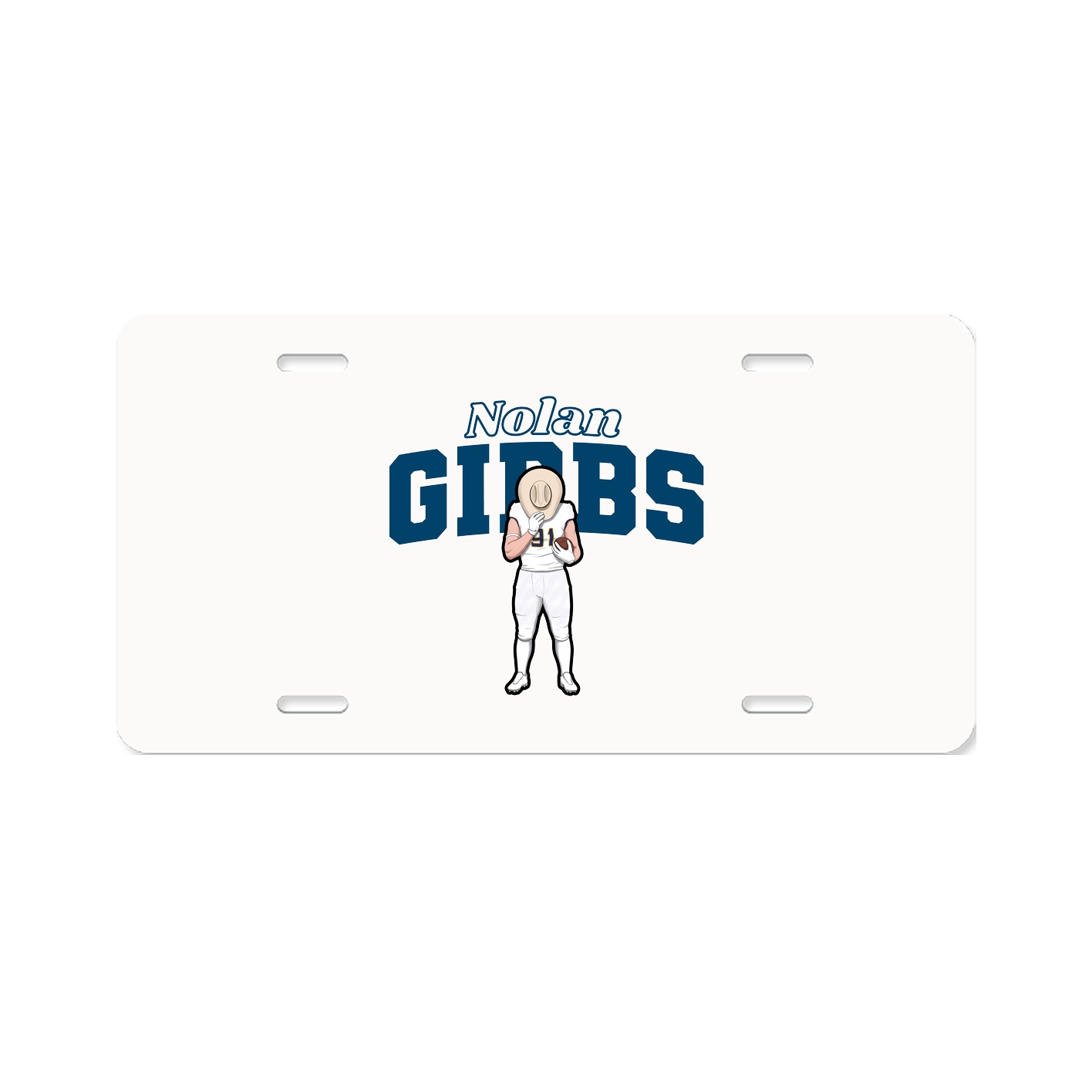 License Plate — Name Arch in Classic
