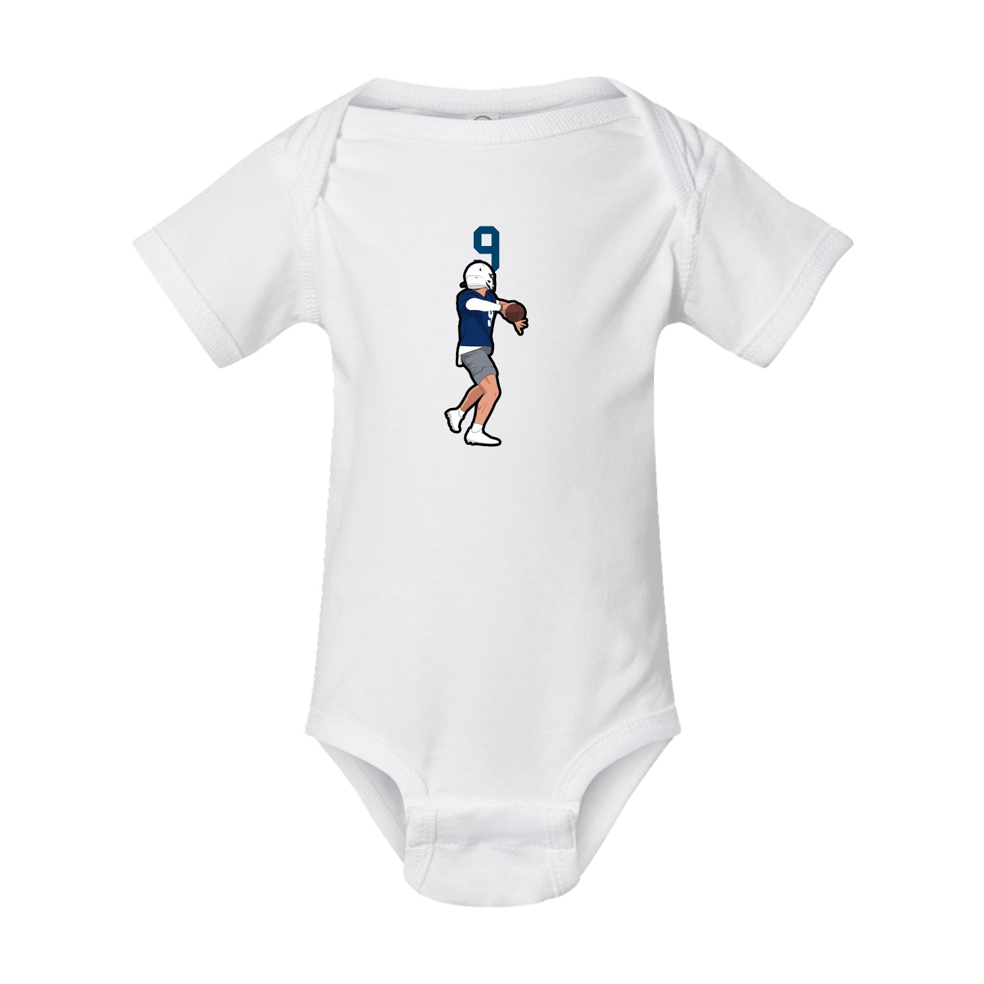 Baby Onesie — Number Top in White