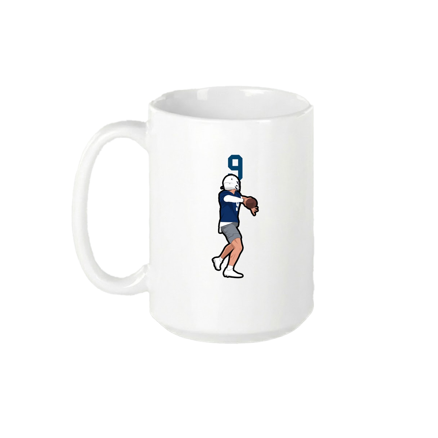 15oz Coffee Mug — Number Top in White