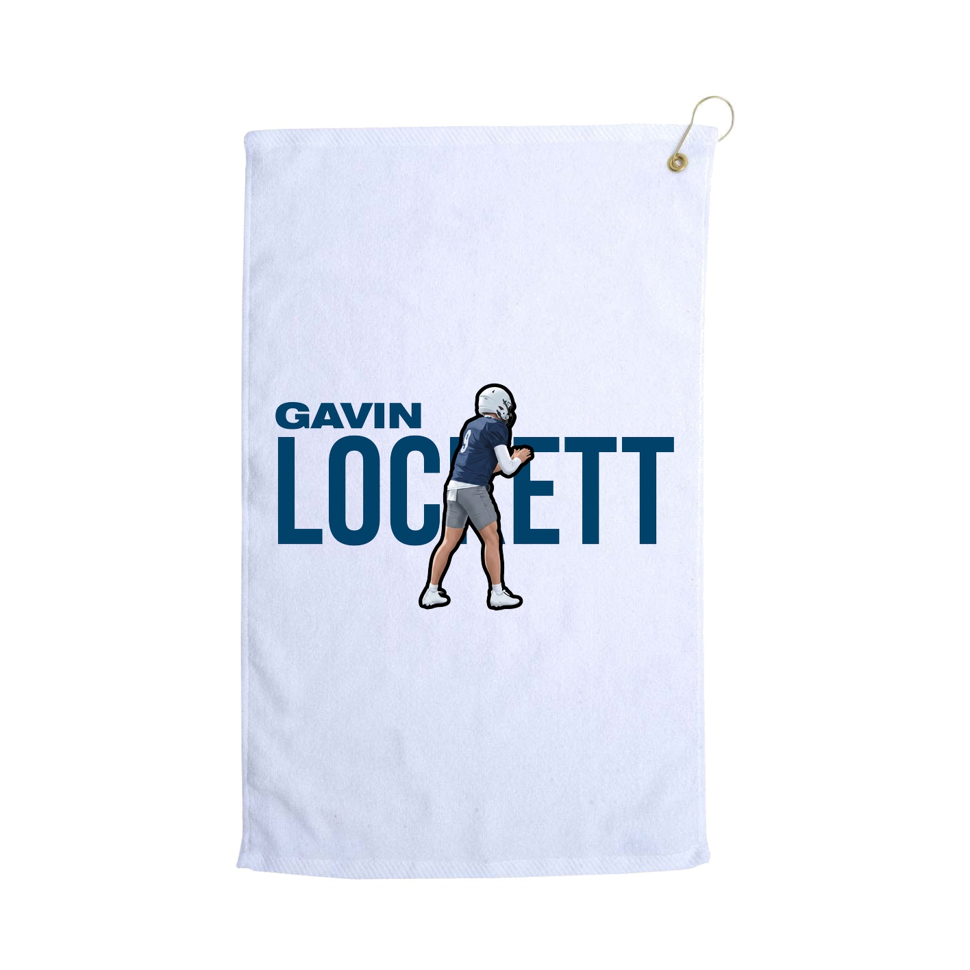 Golf Towel — Player Name in White
