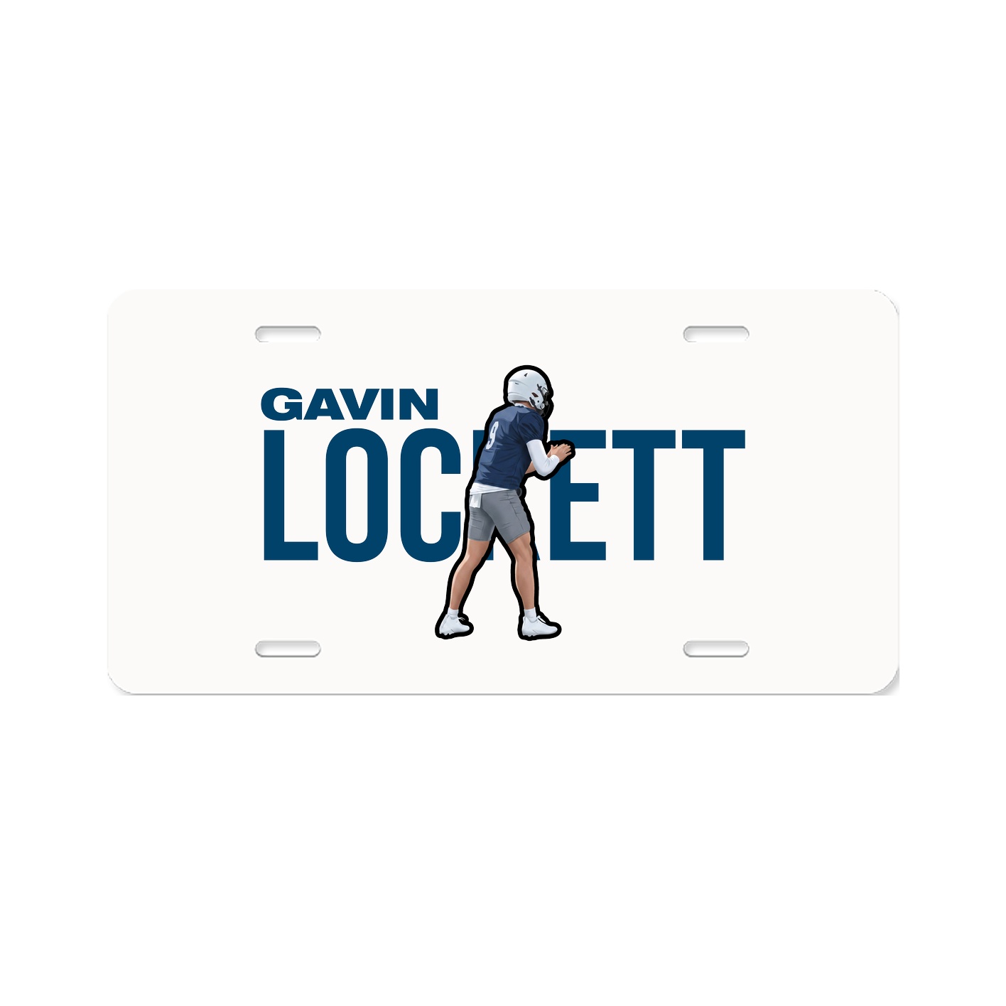 License Plate — Player Name in Classic