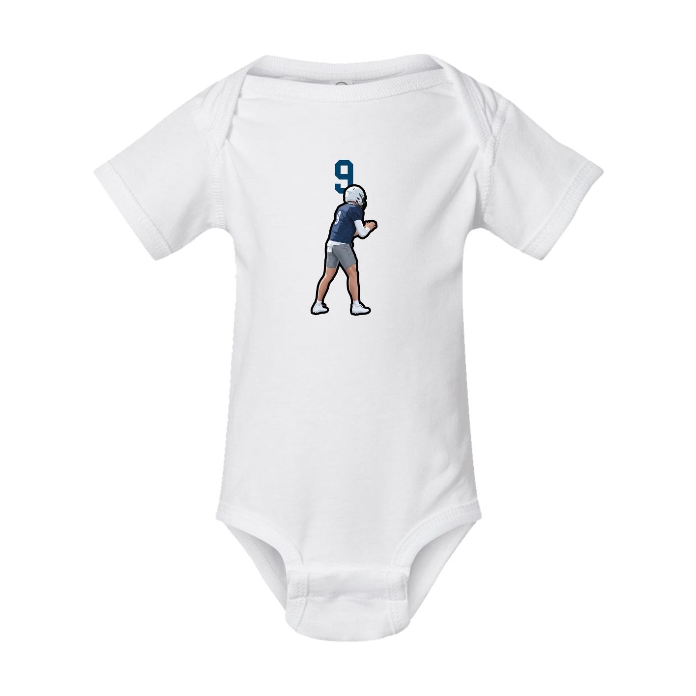 Baby Onesie — Number Top in White