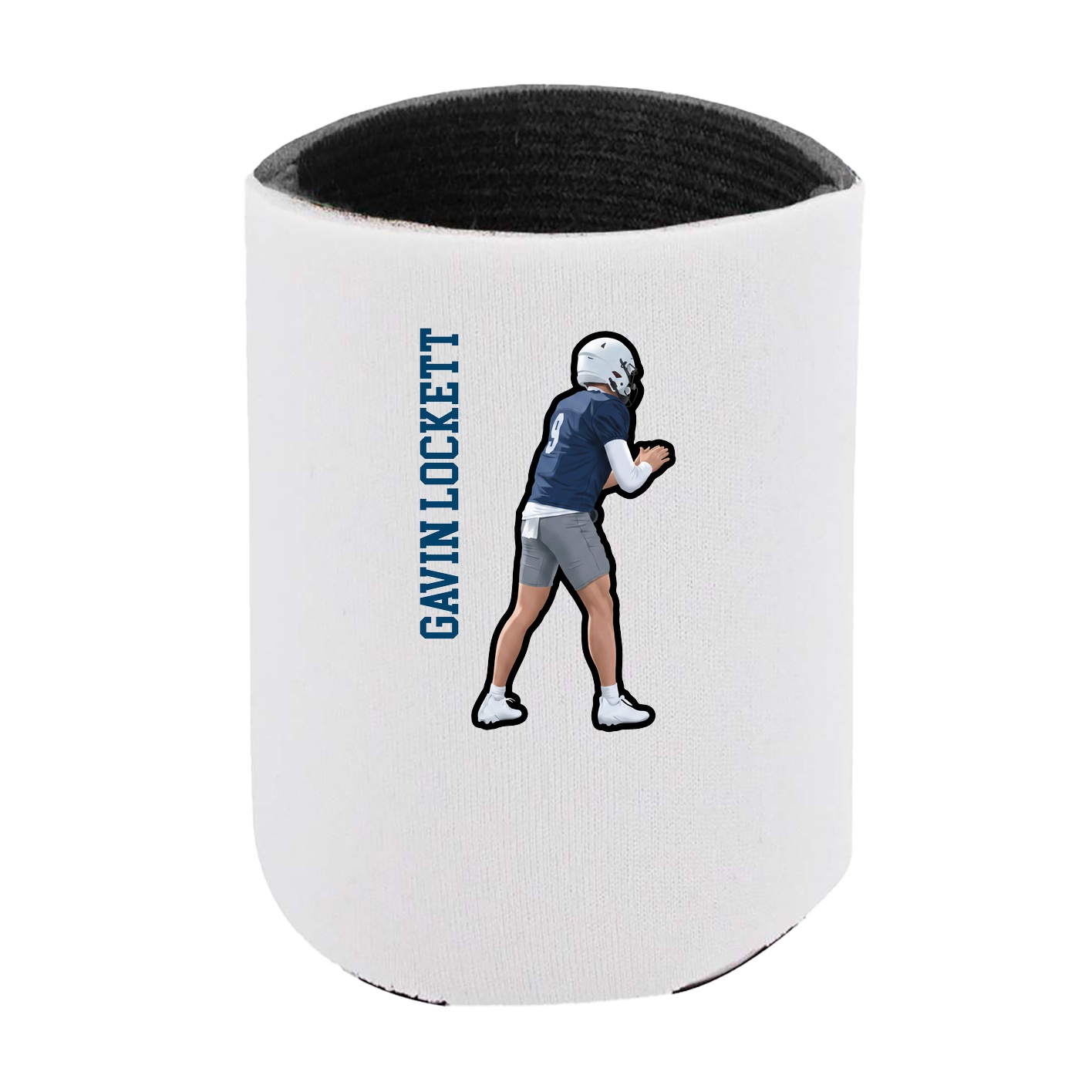 Can Holder — Name Vertical in White
