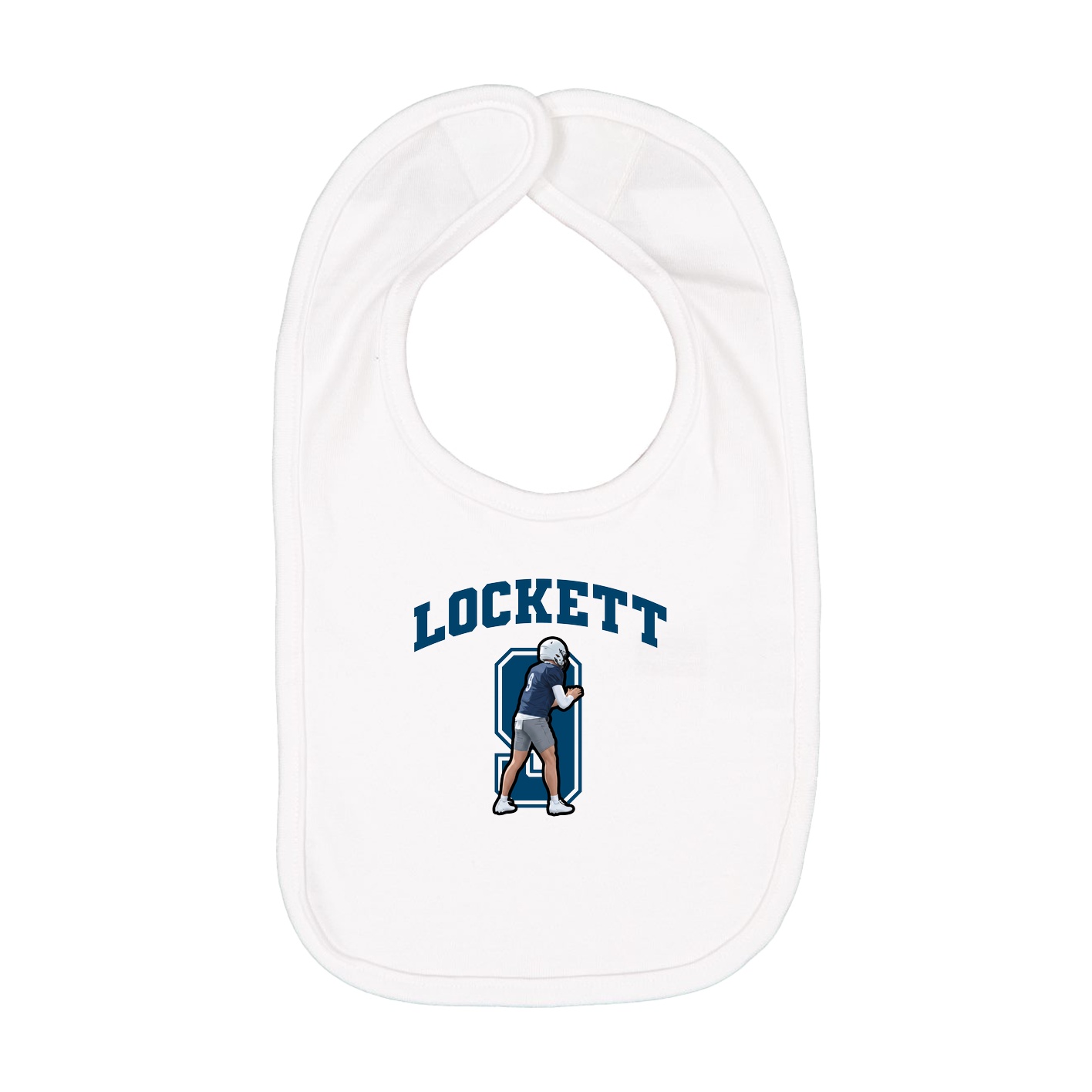 Infant Bib — Number in White