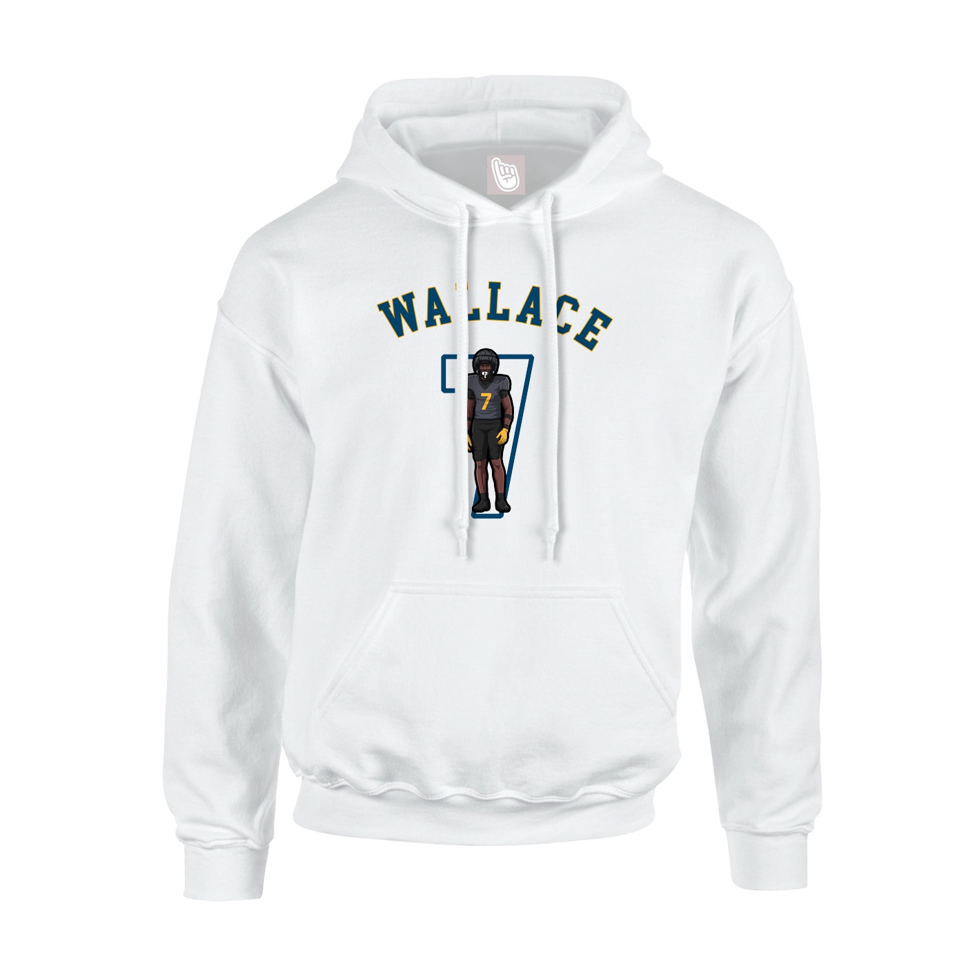 Youth Hoodie — Shirsey Arch in White