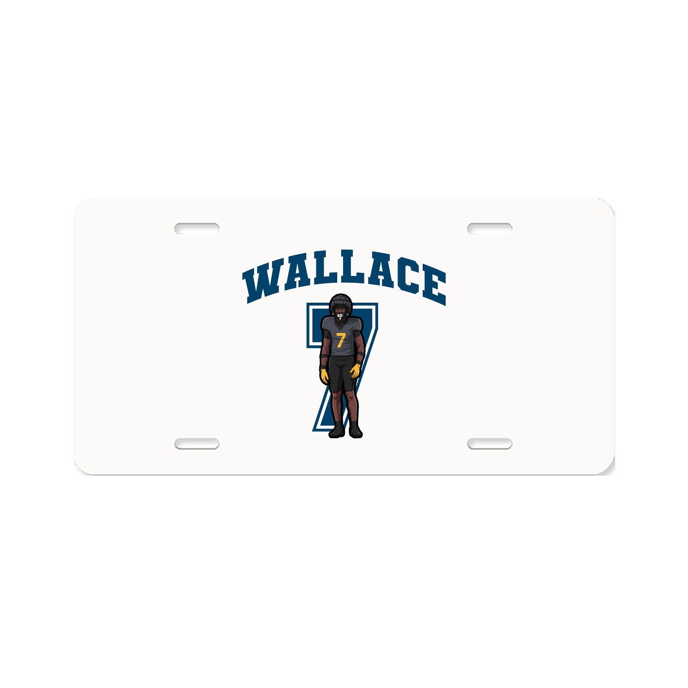 License Plate — Number in Classic