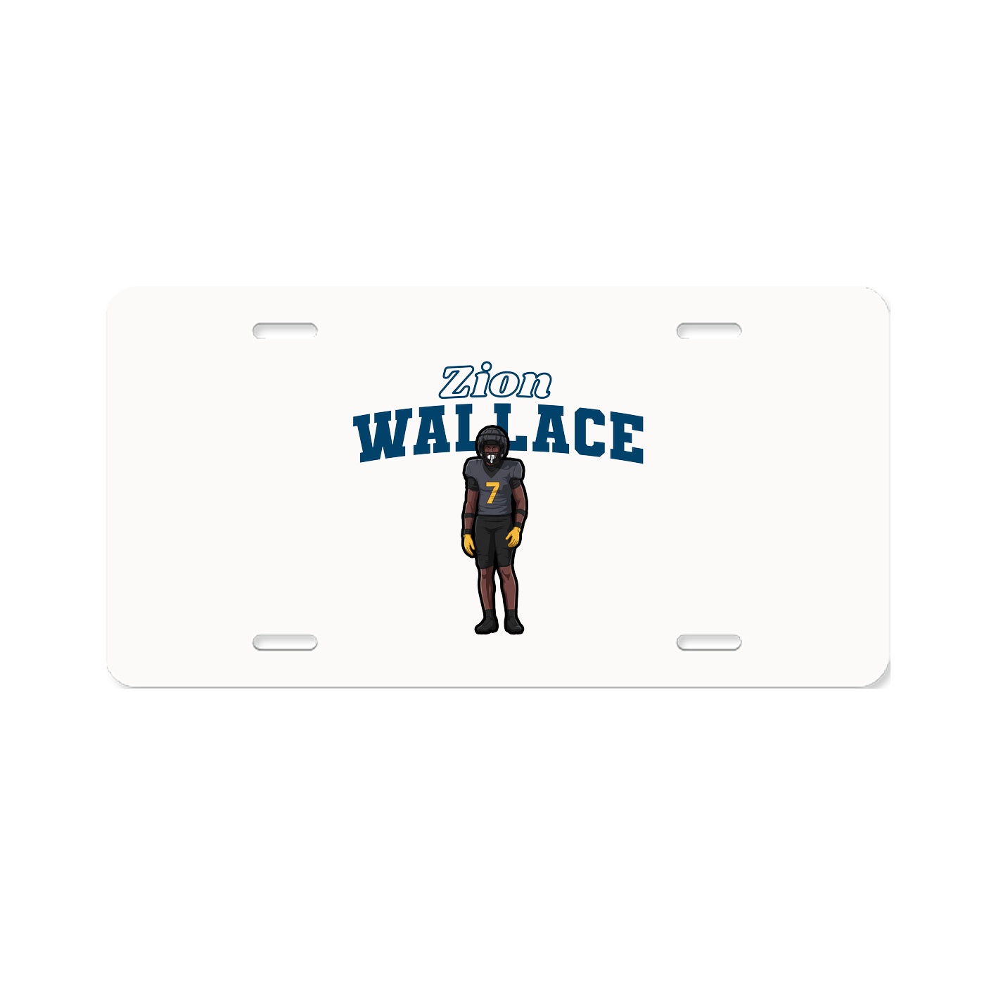 License Plate — Name Arch in Classic
