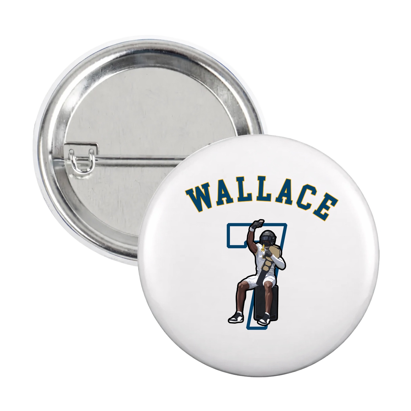 Game Day Button — Shirsey Arch in White