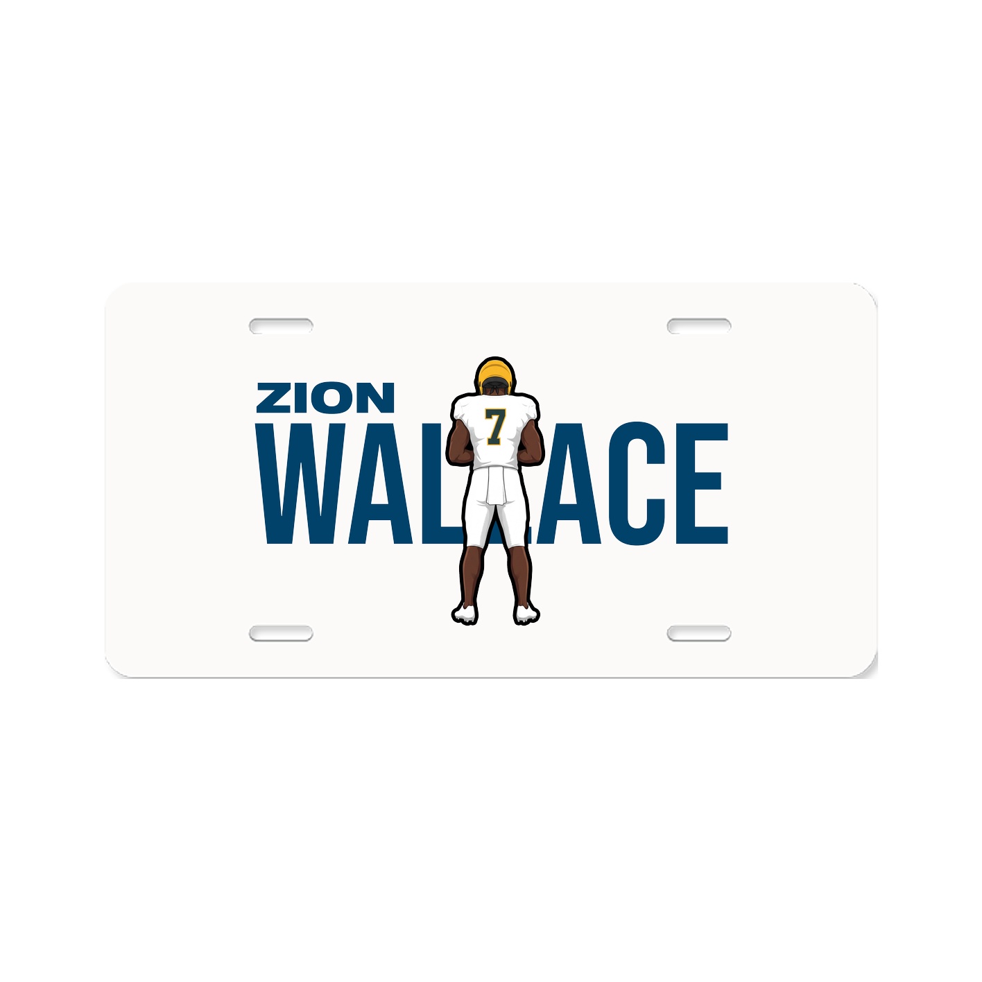 License Plate — Player Name in Classic