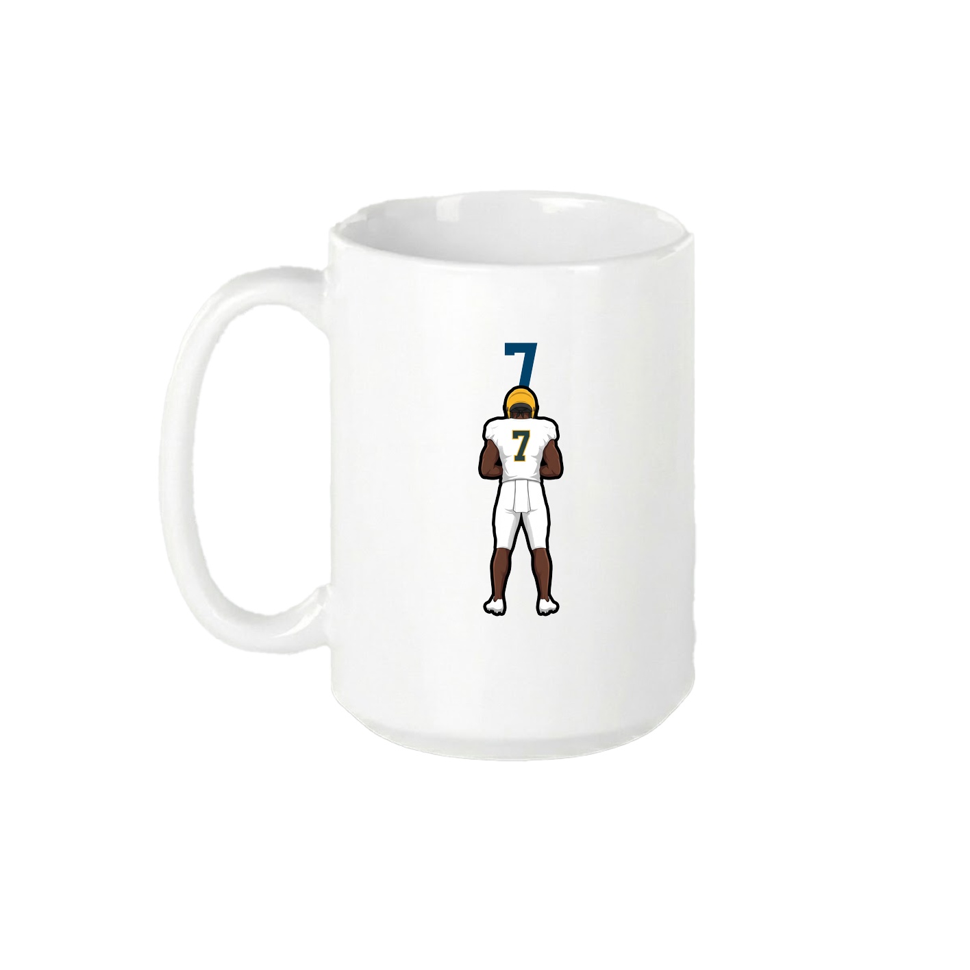 15oz Coffee Mug — Number Top in White