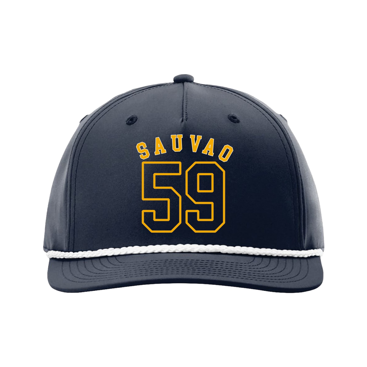 Five-Panel Classic Rope Cap — Shirsey Arch in Navy