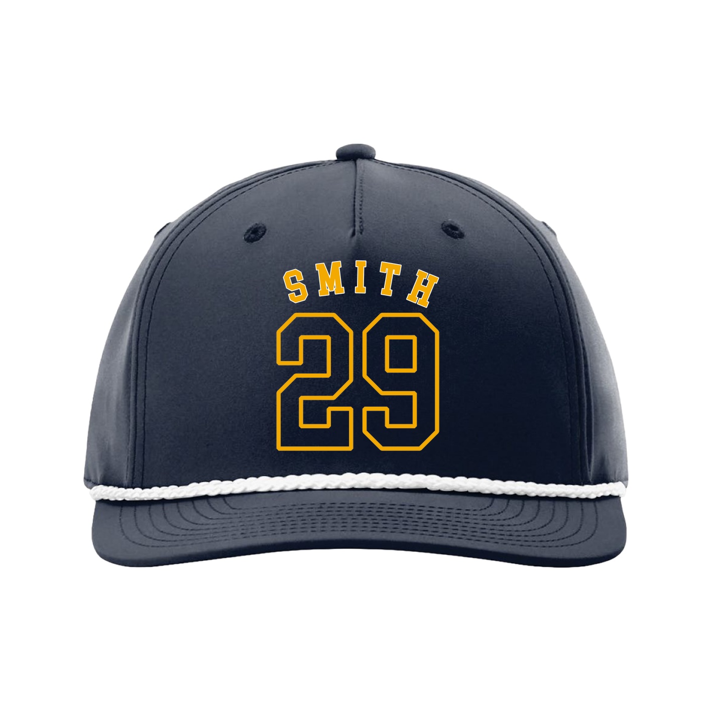 Five-Panel Classic Rope Cap — Shirsey Arch in Navy