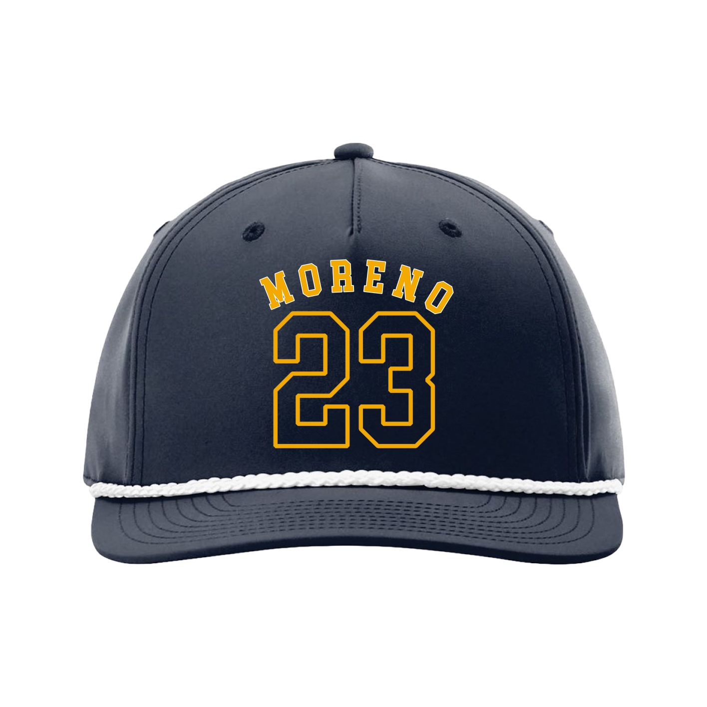 Five-Panel Classic Rope Cap — Shirsey Arch in Navy