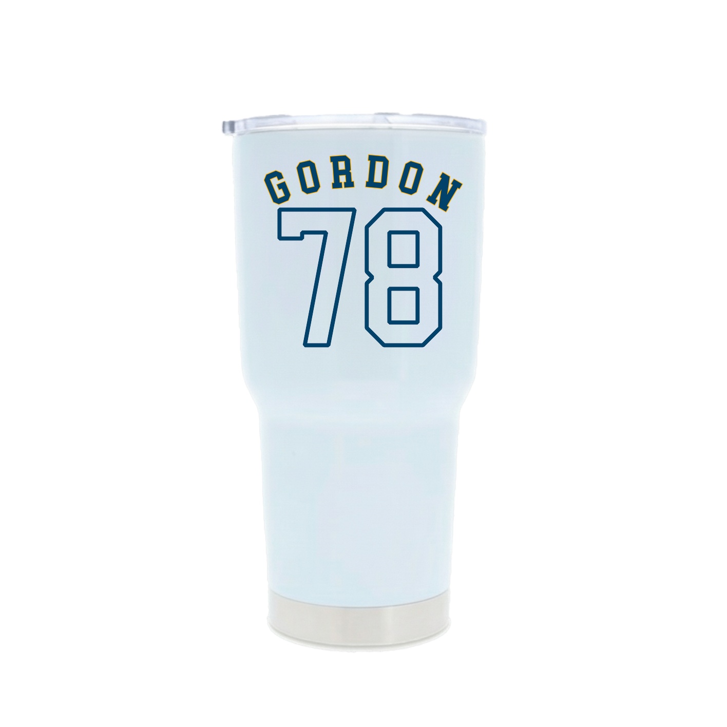 30oz Stainless Steel Tumbler — Shirsey Arch in White