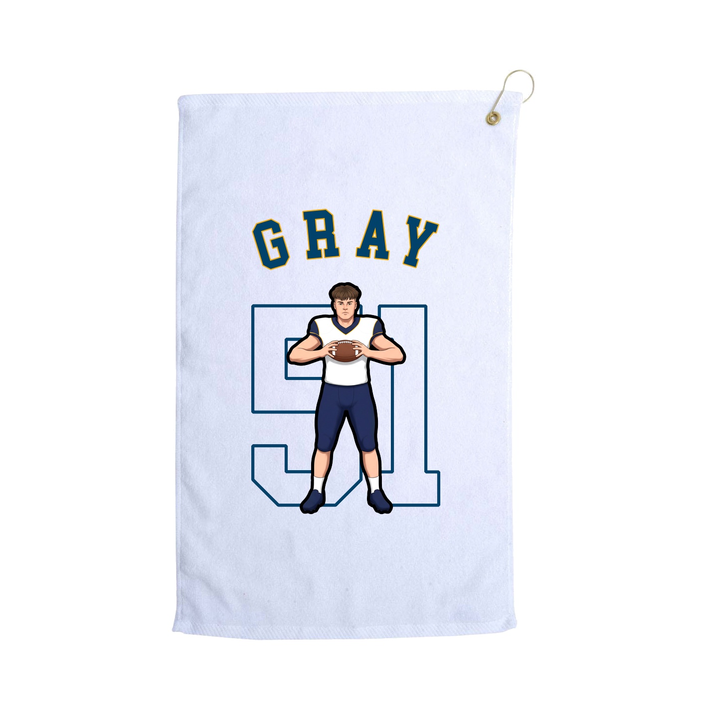 Golf Towel — Shirsey Arch in White