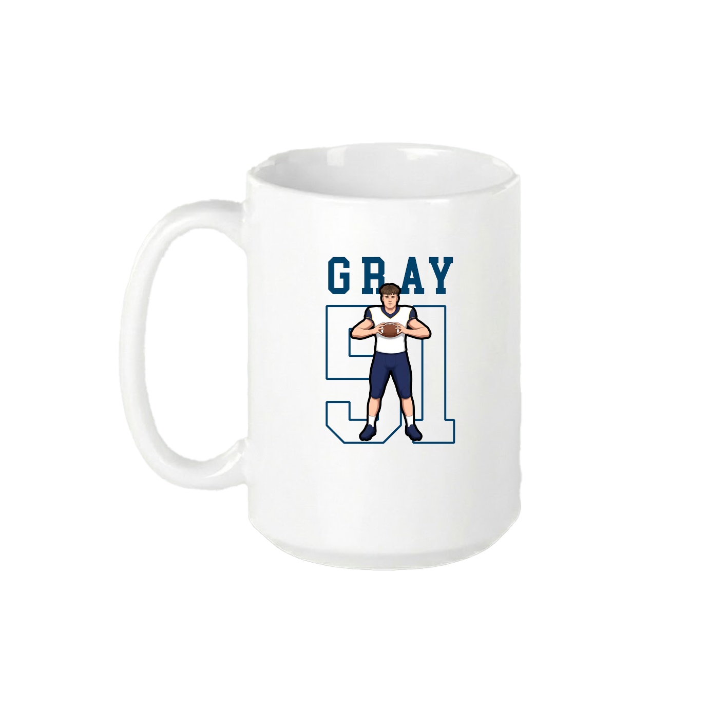 15oz Coffee Mug — Shirsey in White