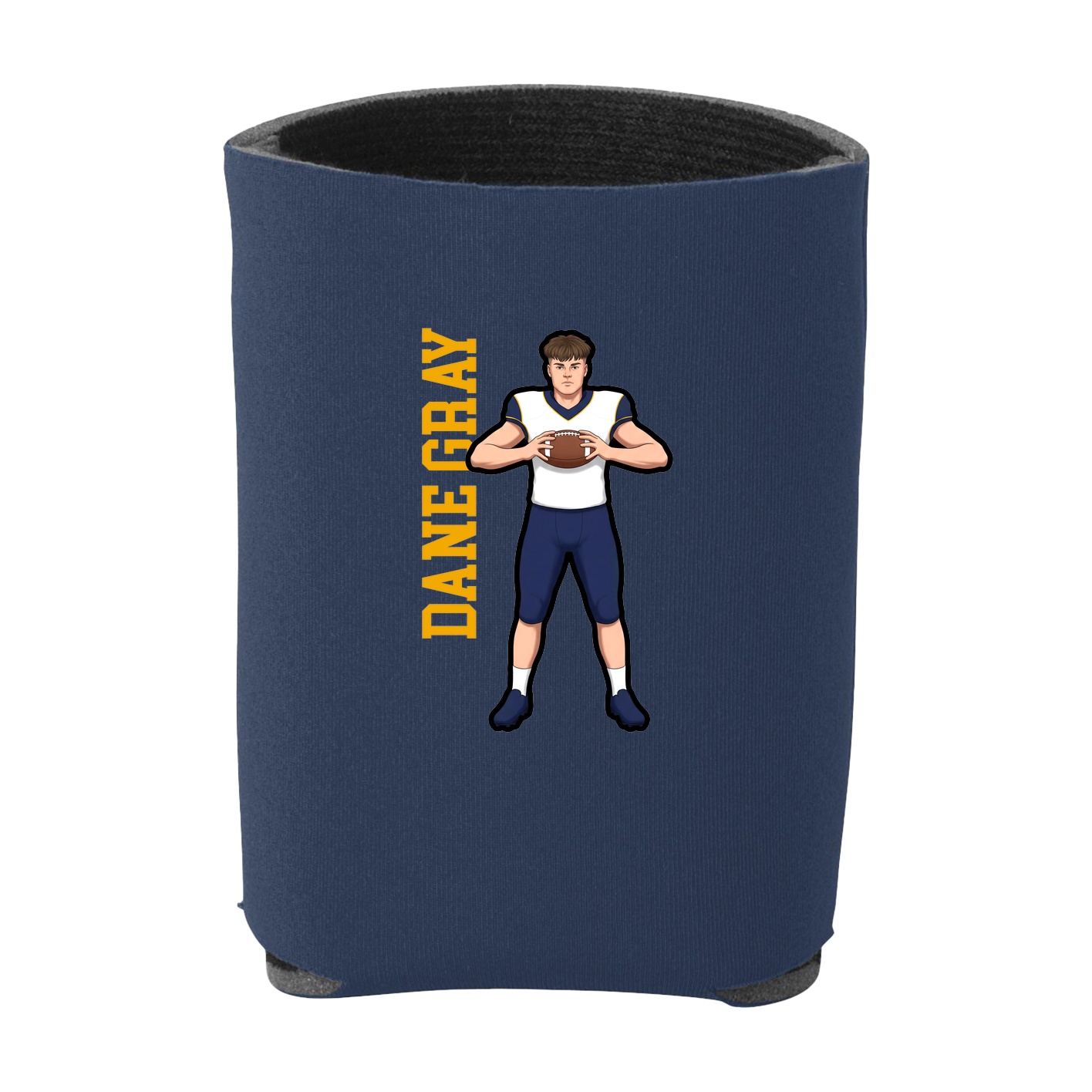 Can Holder — Name Vertical in Navy