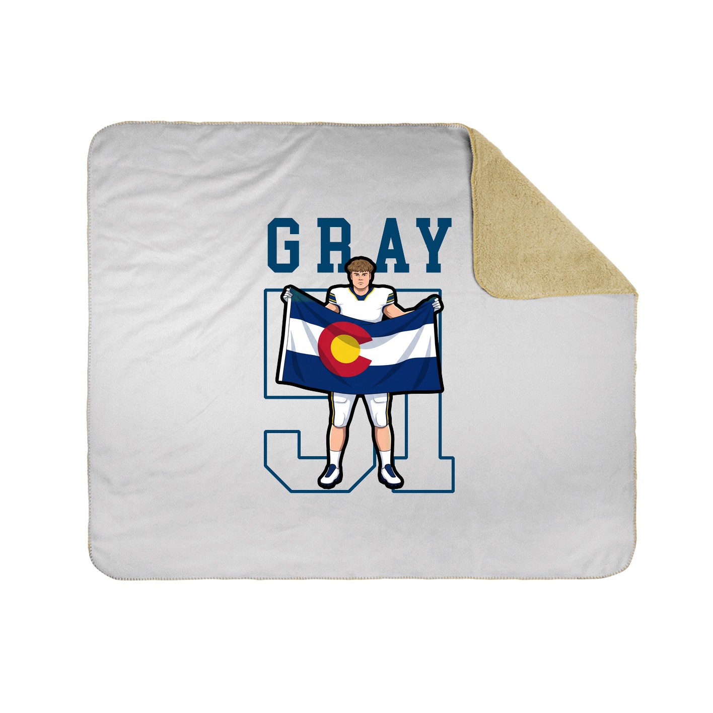 Throw Blanket — Shirsey in White