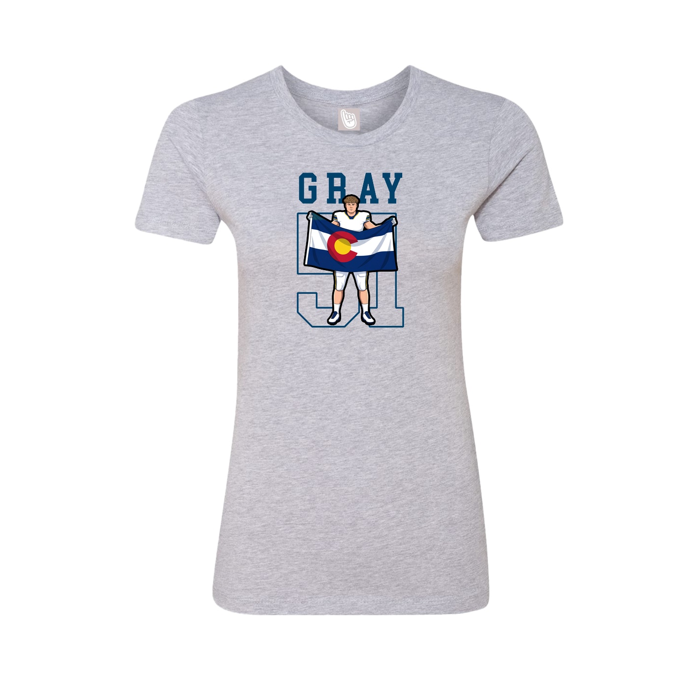 Fitted Women's Tee — Shirsey in Grey