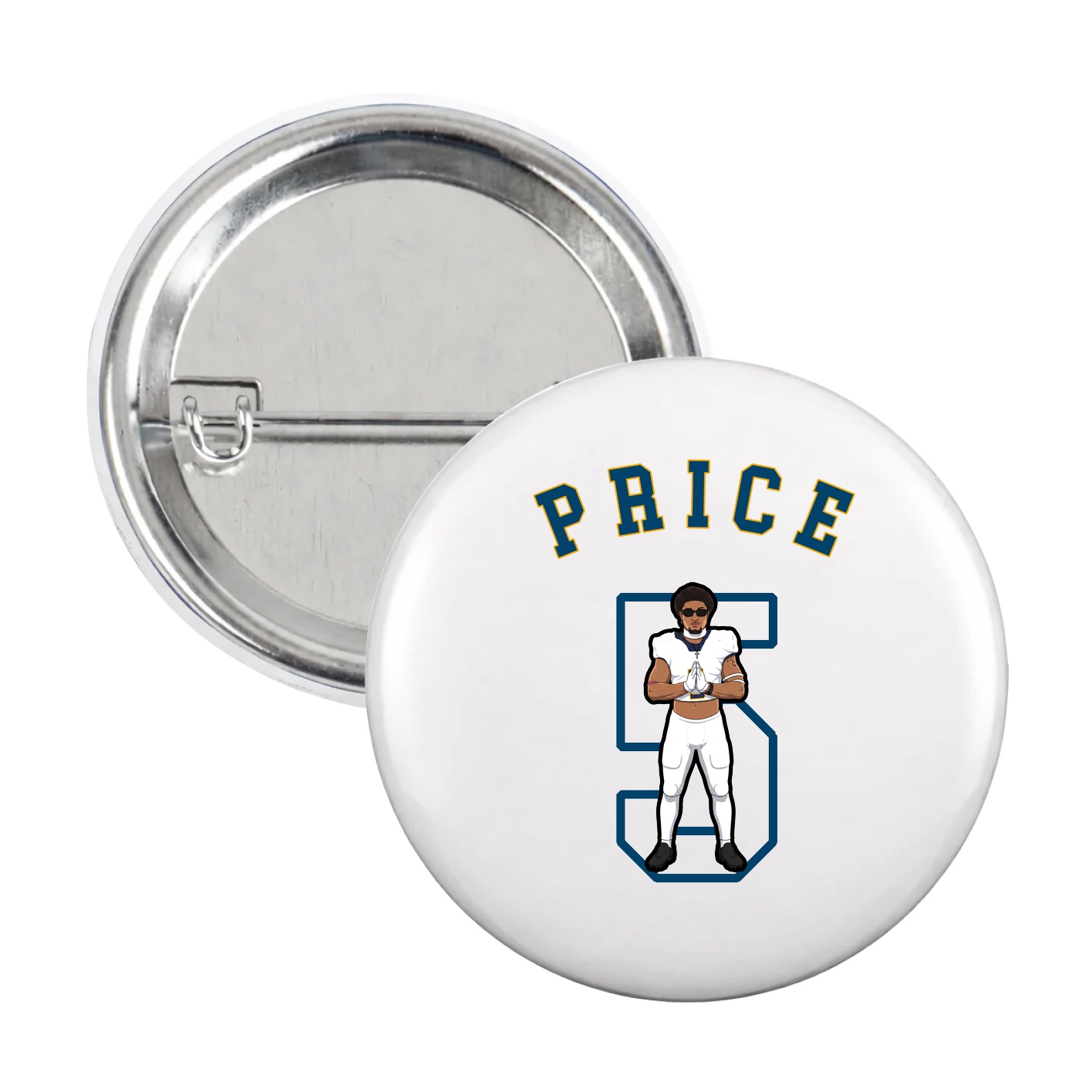 Game Day Button — Shirsey Arch in White